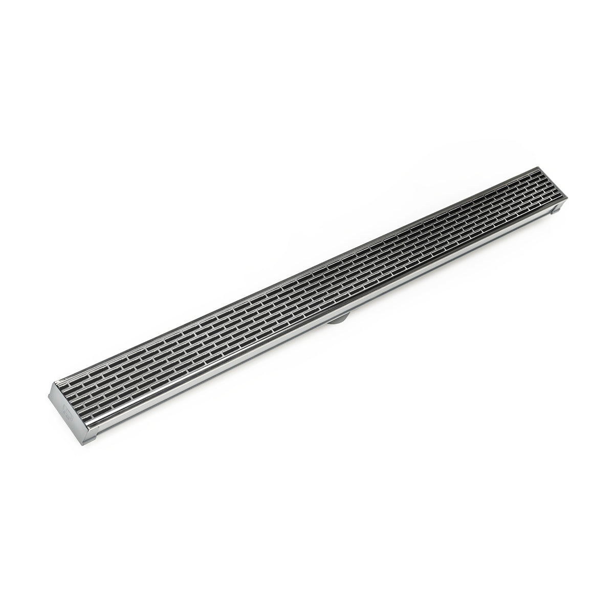 Infinity Drain 60" S-PVC Series Low Profile Complete Kit with 2 1/2" Perforated Offset Slot Grate