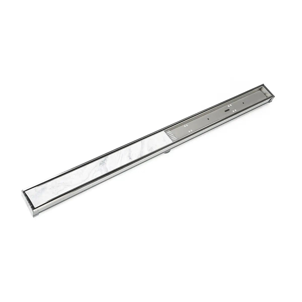 Infinity Drain 96" S-PVC Series Low Profile Complete Kit with 2 1/2" Tile Insert Frame by Infinity Drain
