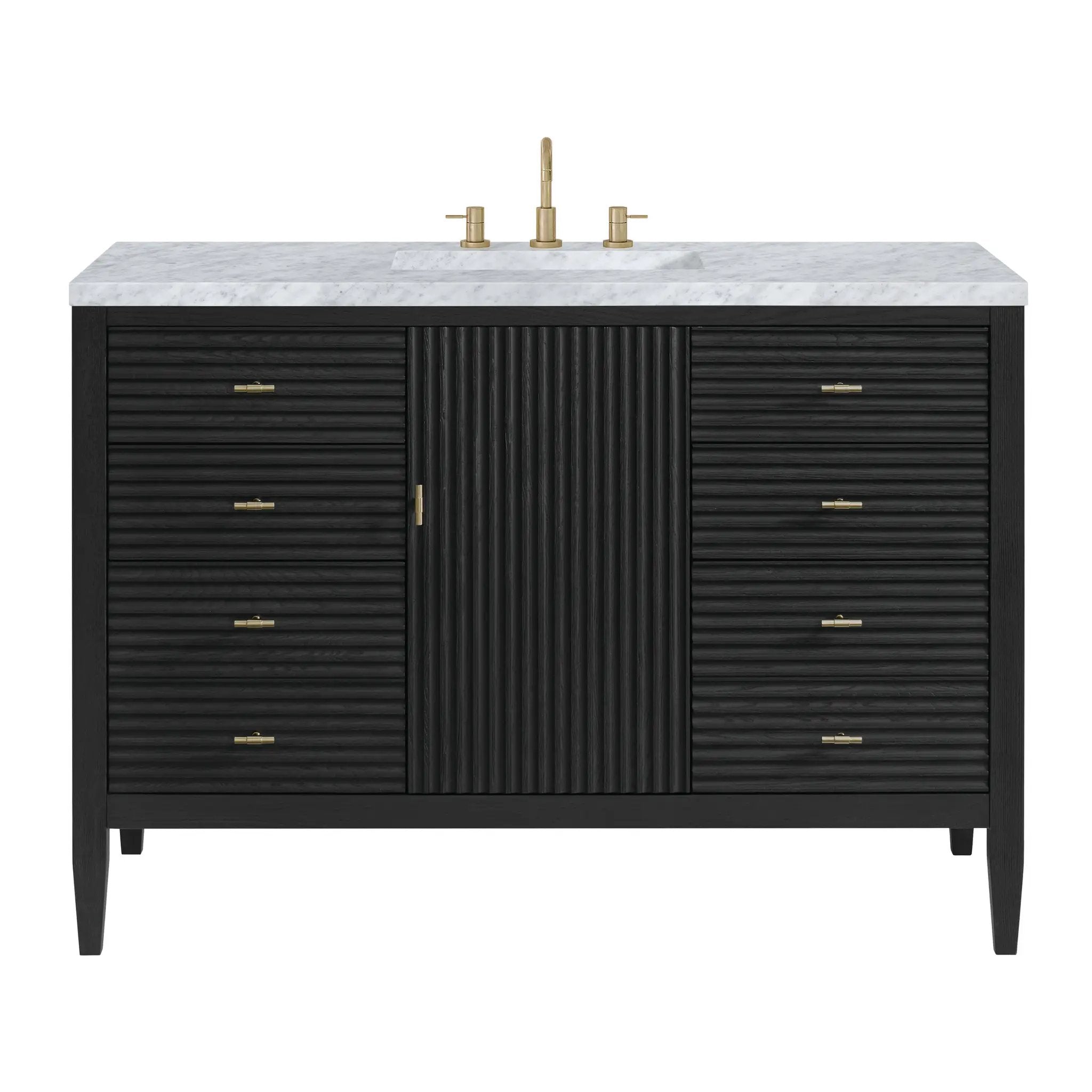 James Martin Myrrin 48" Single Vanity Set - Carbon Oak by James Martin Vanities