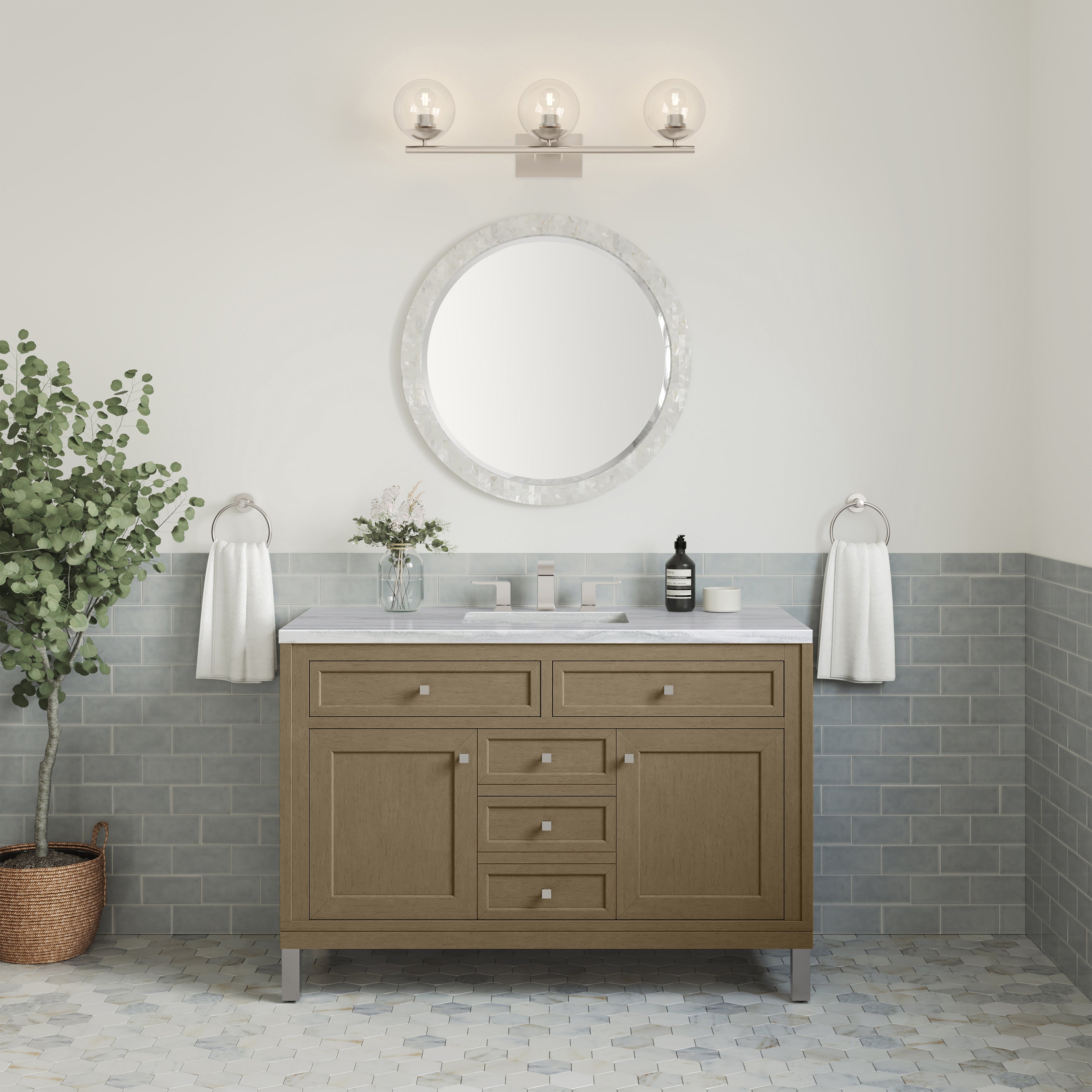 arctic fall solid surface top vanity