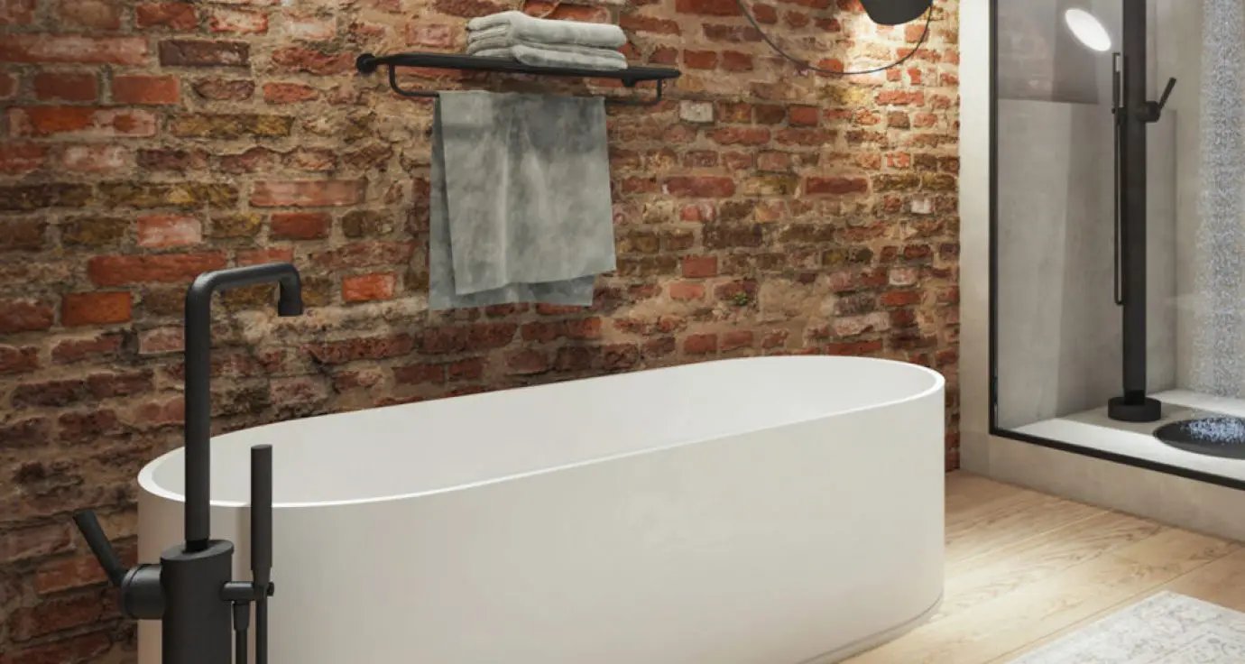 brushed towel rack