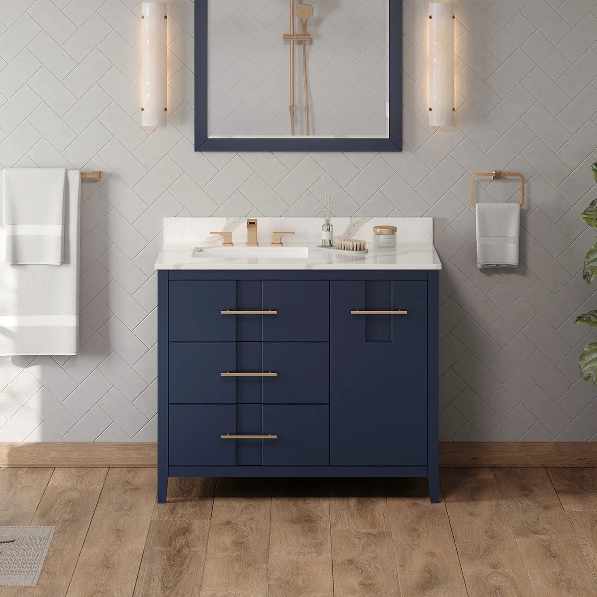 Jeffrey Alexander 42" Katara Vanity Set by Jeffrey Alexander