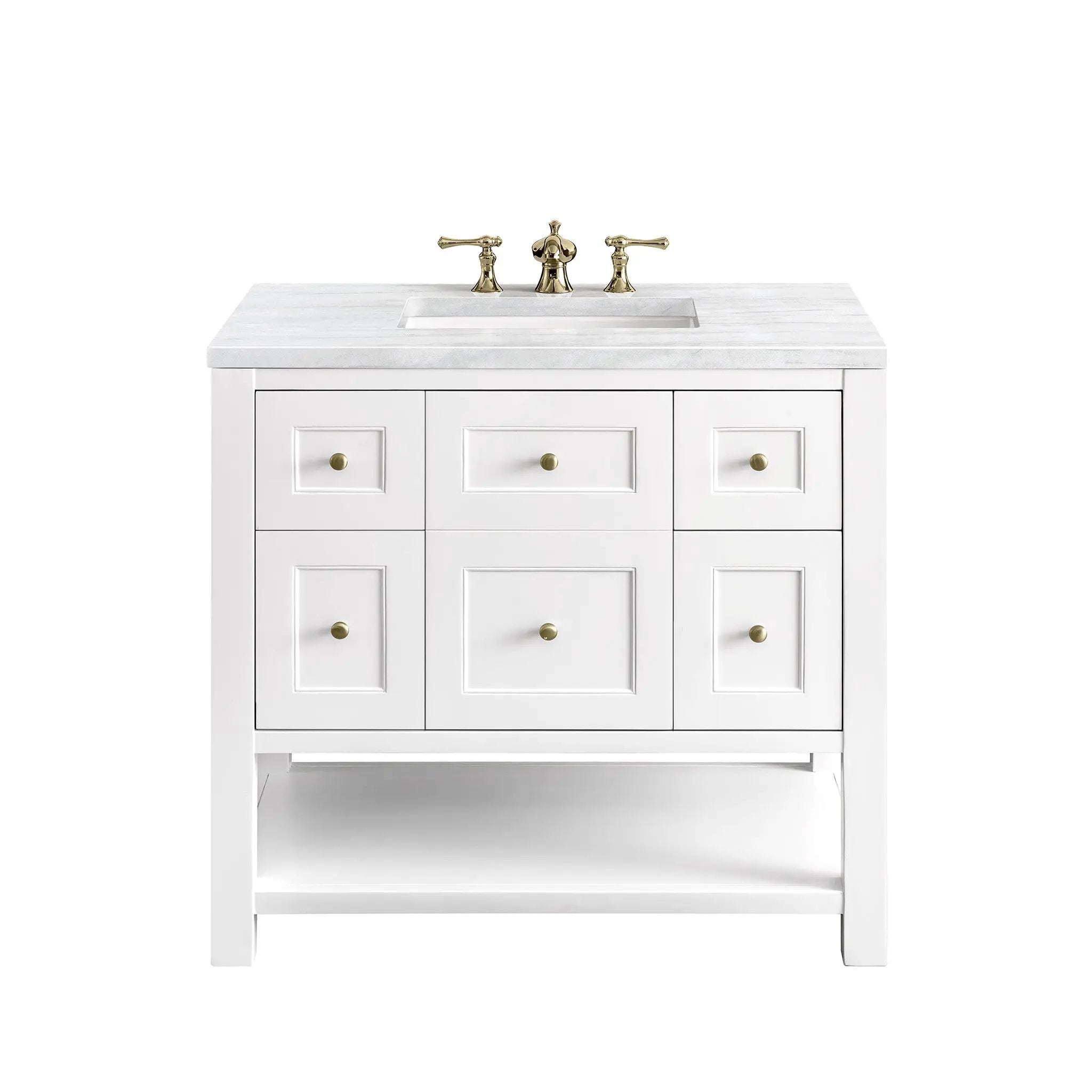 James Martin Breckenridge 36" Single Vanity Set - Bright White by James Martin Vanities