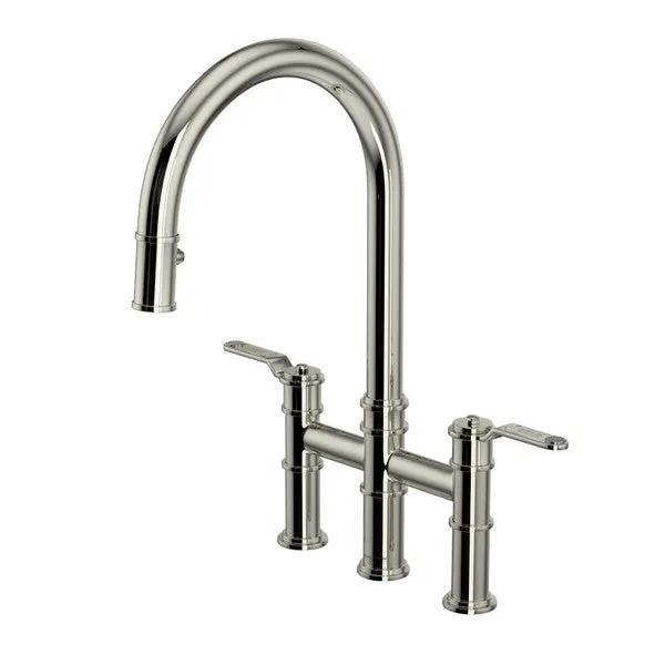 Rohl Armstrong Pull-Down Bridge Kitchen Faucet with C-Spout by Rohl