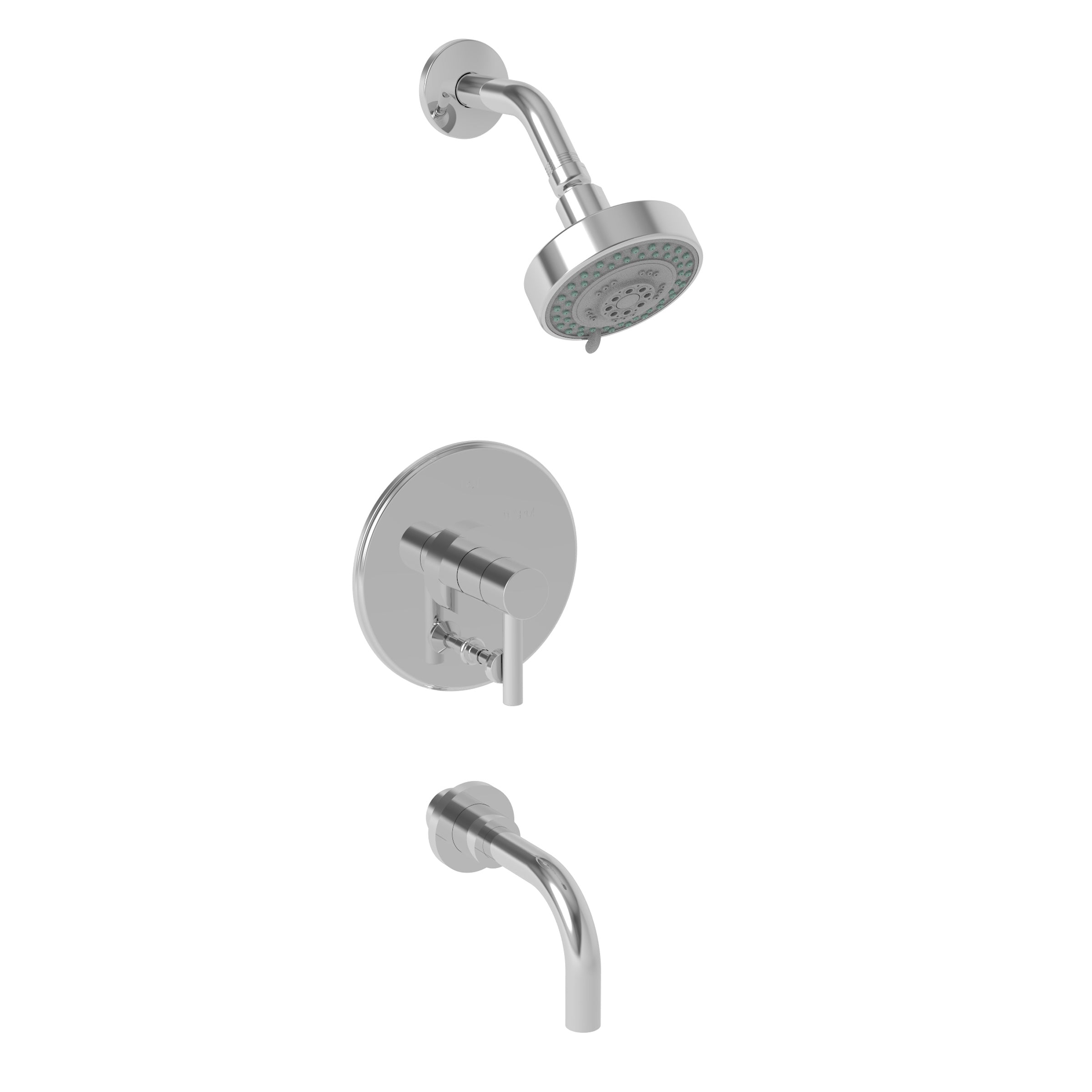 polished chrome shower trim set