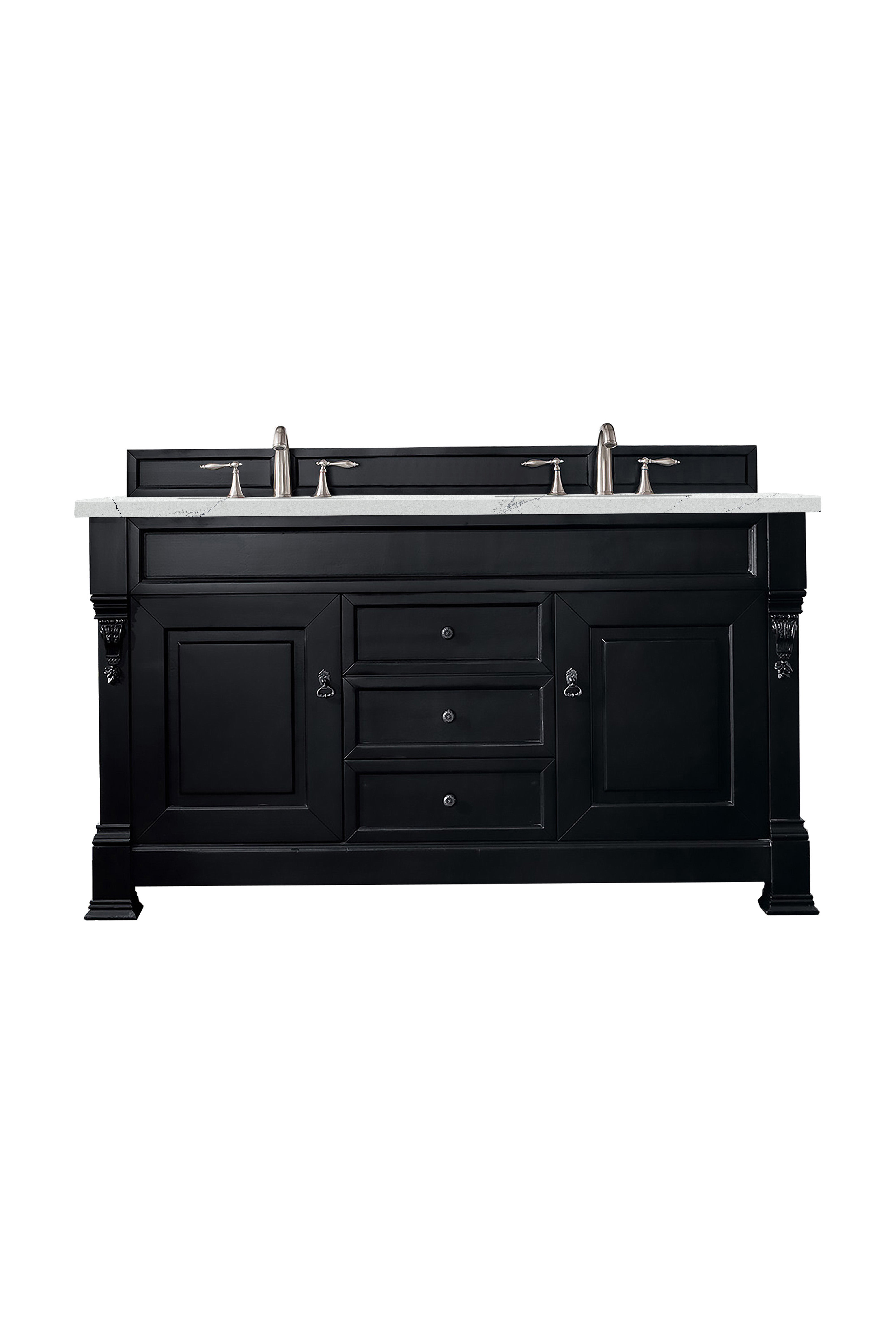 James Martin Vanities Brookfield 60" Double Vanity - Antique Black