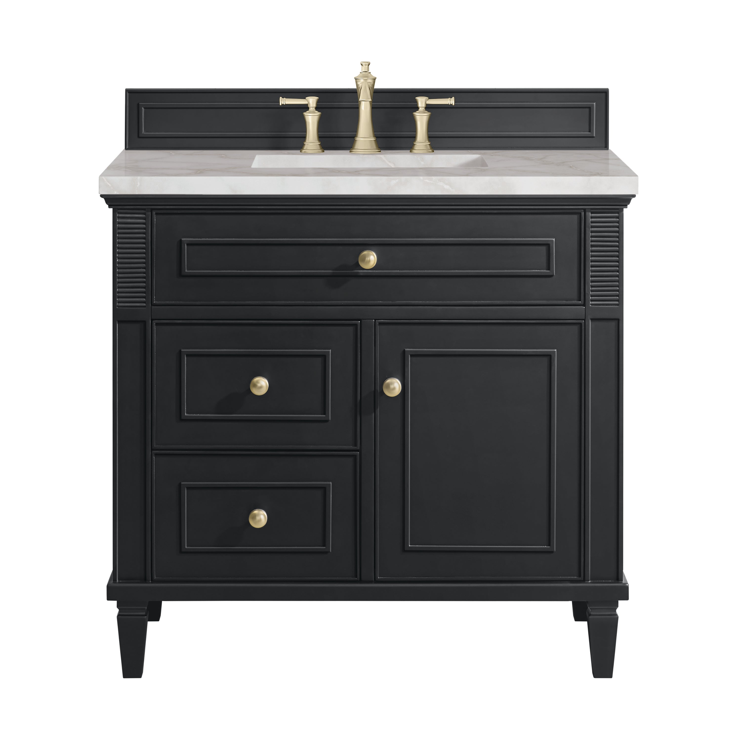 James Martin Vanities Lorelai 36" Single Vanity - Black Onyx