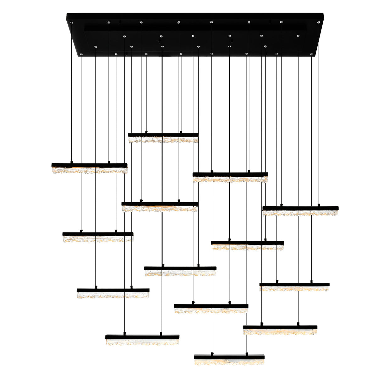 black chandelier
