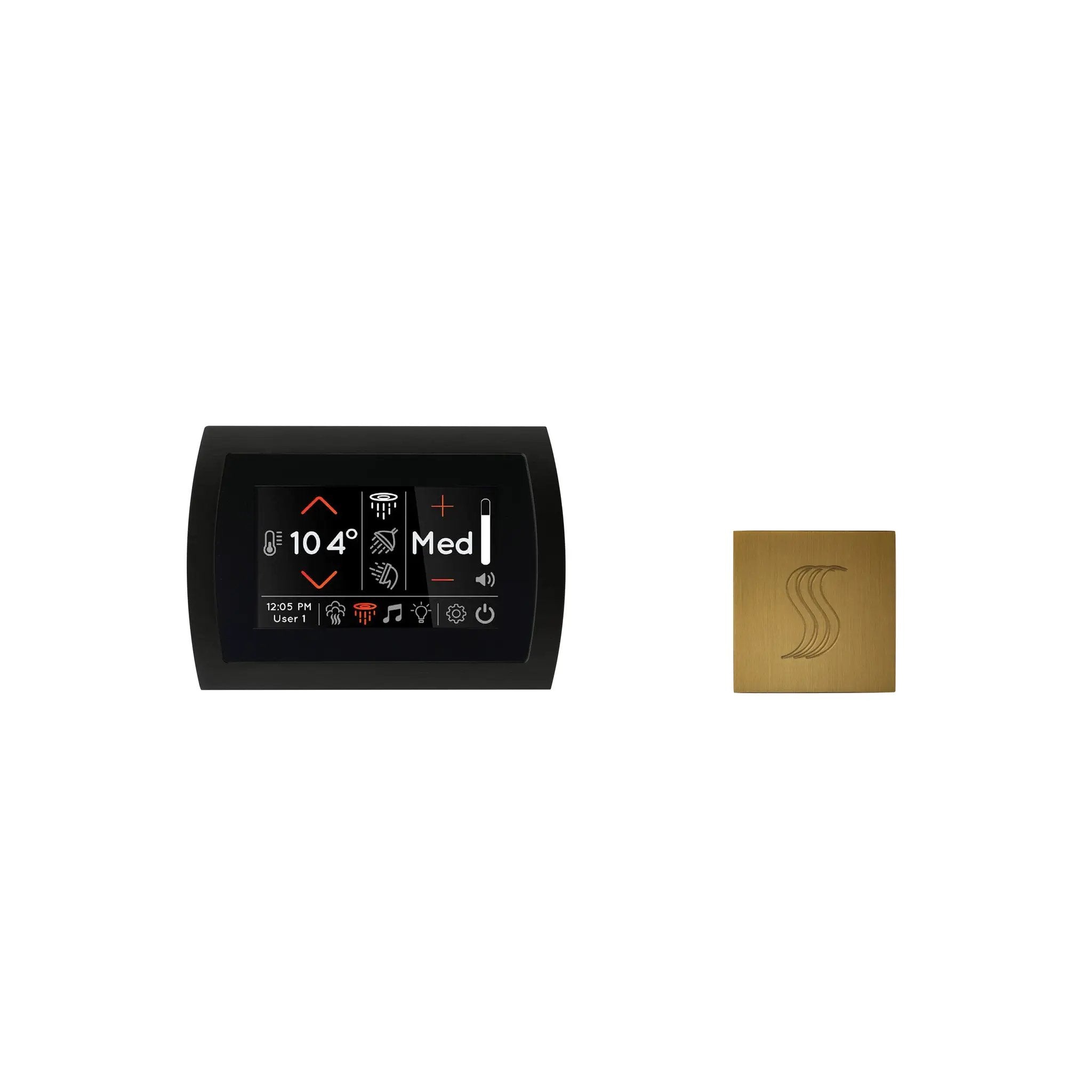 Thermasol Signatouch Control and Steam Head Kit Square by Thermasol
