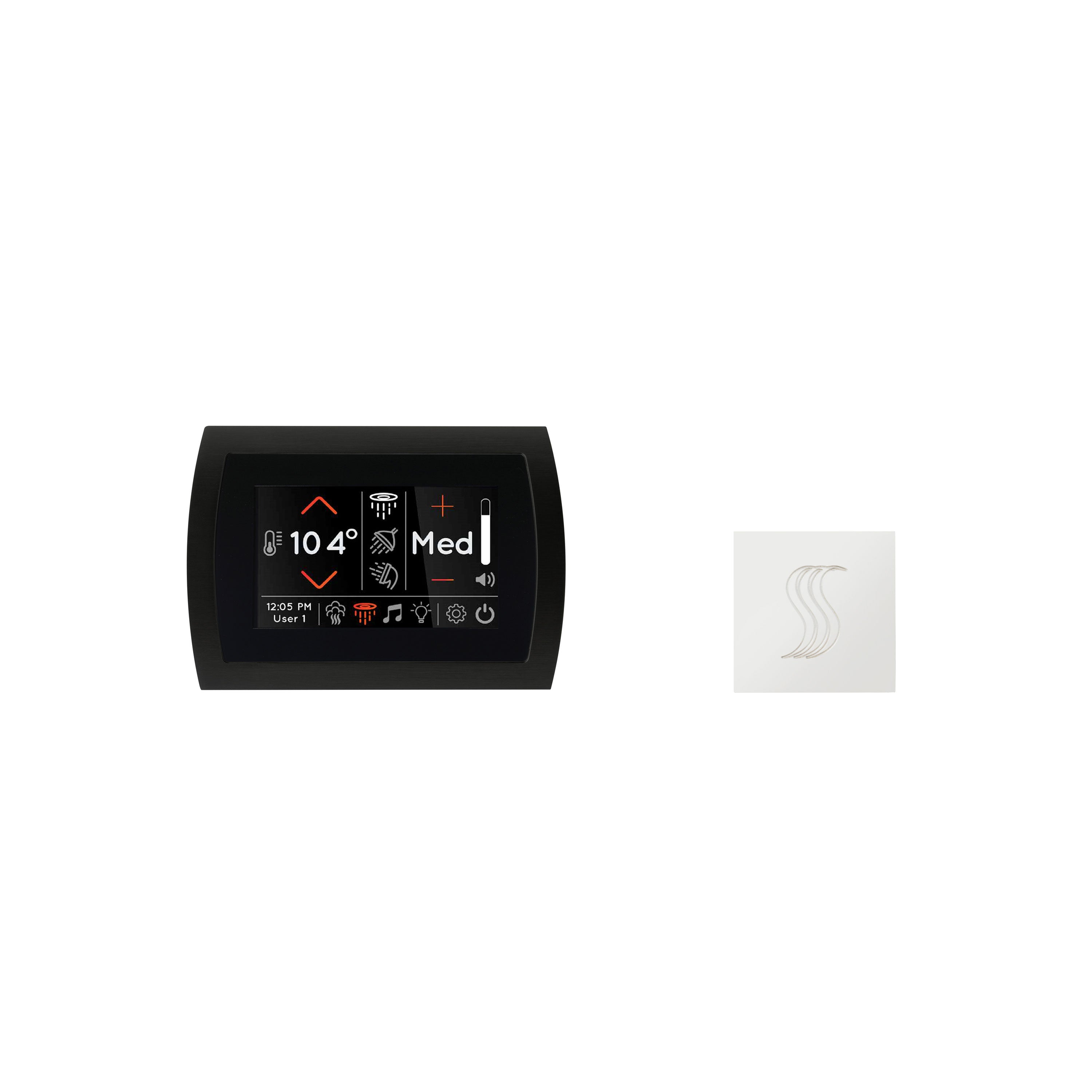 Thermasol Signatouch Control and Steam Head Kit Square