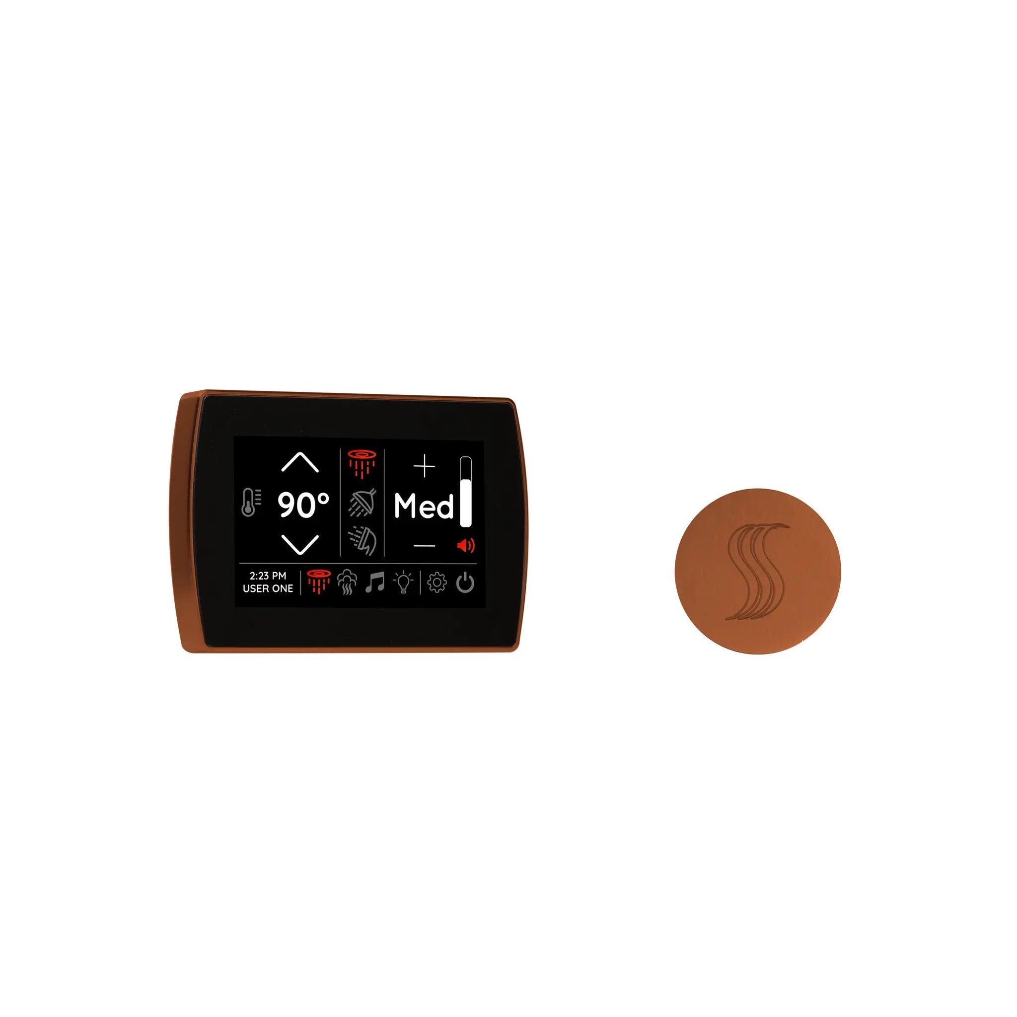 Thermasol Signatouch Control and Steam Head Kit Round by Thermasol