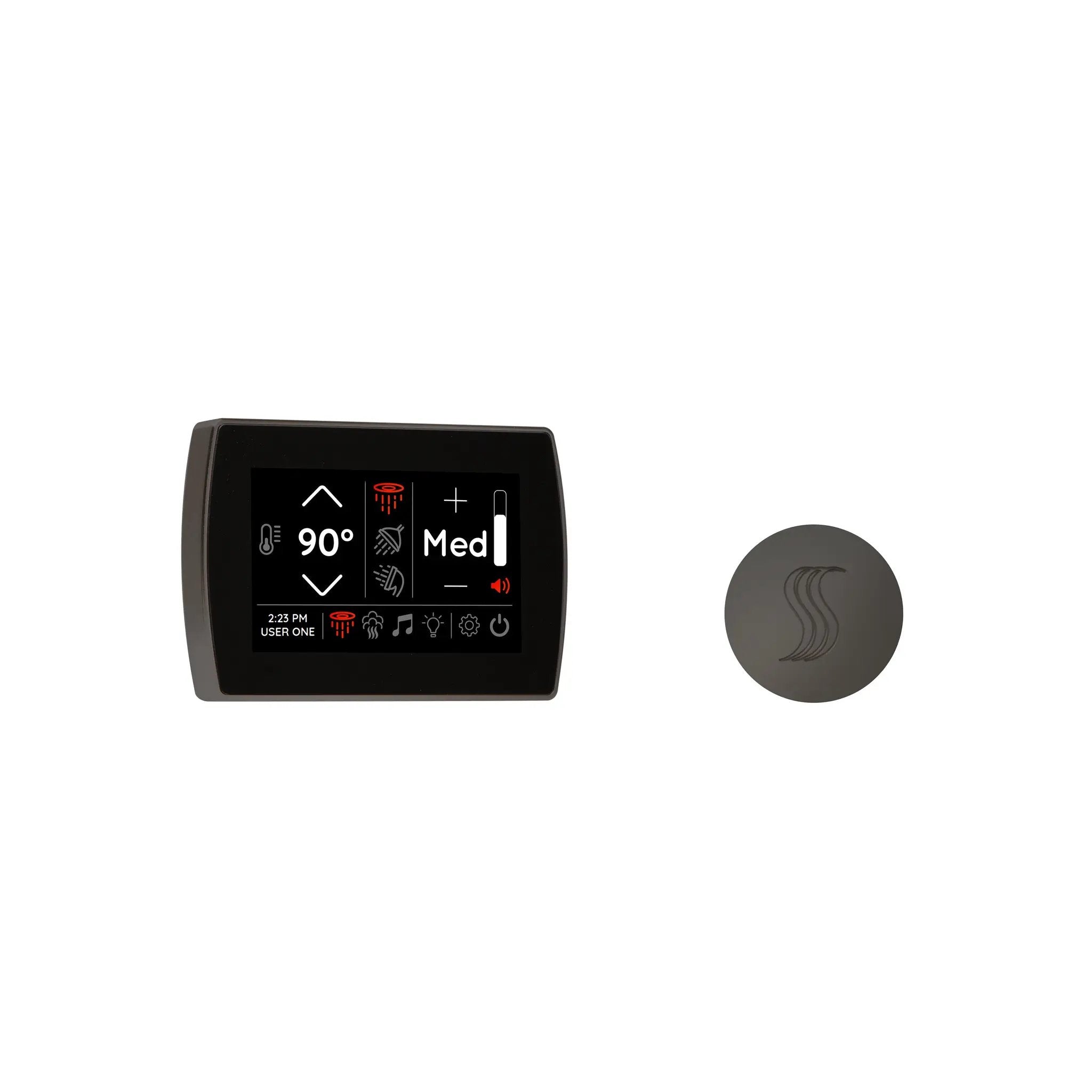Thermasol Signatouch Control and Steam Head Kit Round by Thermasol