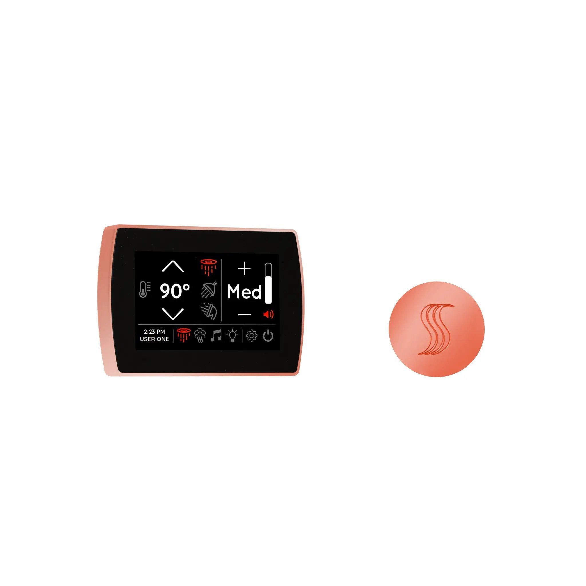 Thermasol Signatouch Control and Steam Head Kit Round by Thermasol