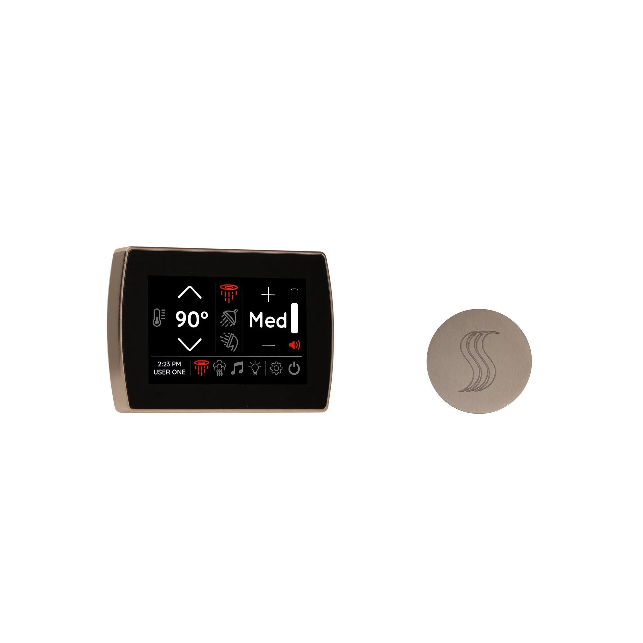 Thermasol Signatouch Control and Steam Head Kit Round by Thermasol