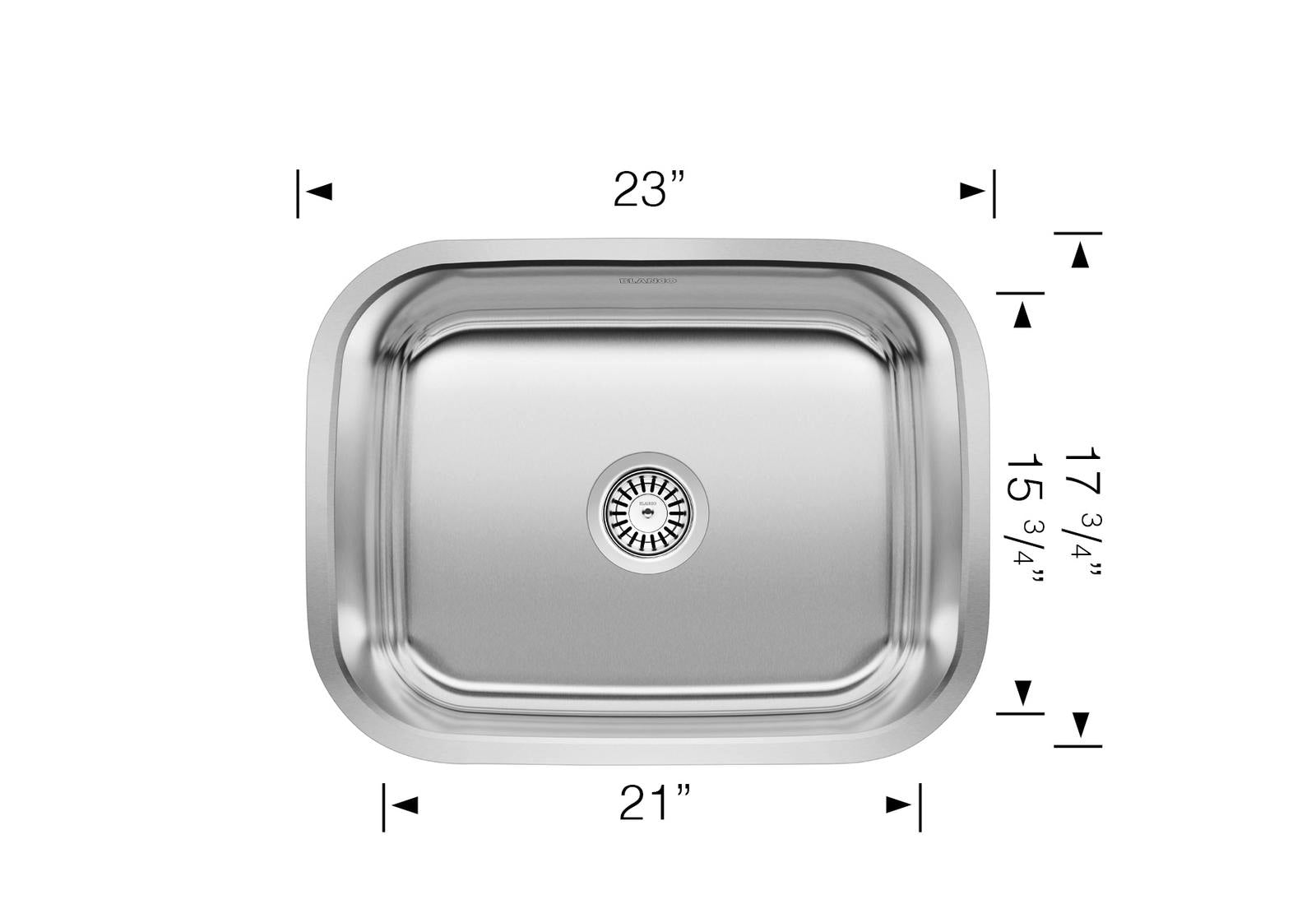 brushed stainless steel sink