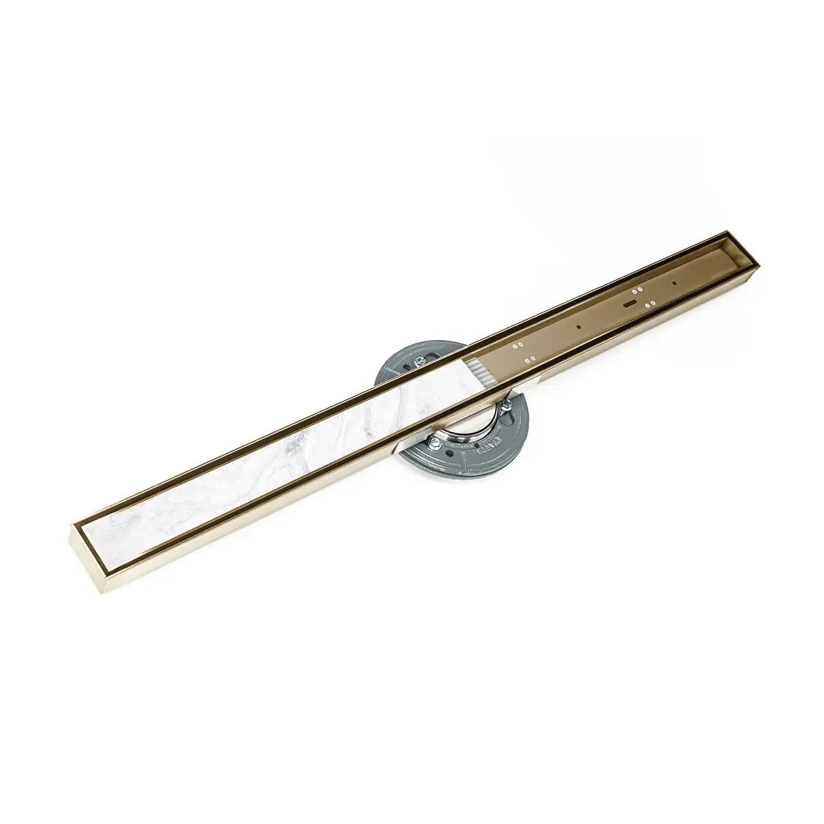 Infinity Drain 48" S-Stainless Steel Series High Flow Complete Kit with Tile Insert Frame with ABS Drain Body, 3" Outlet by Infinity Drain