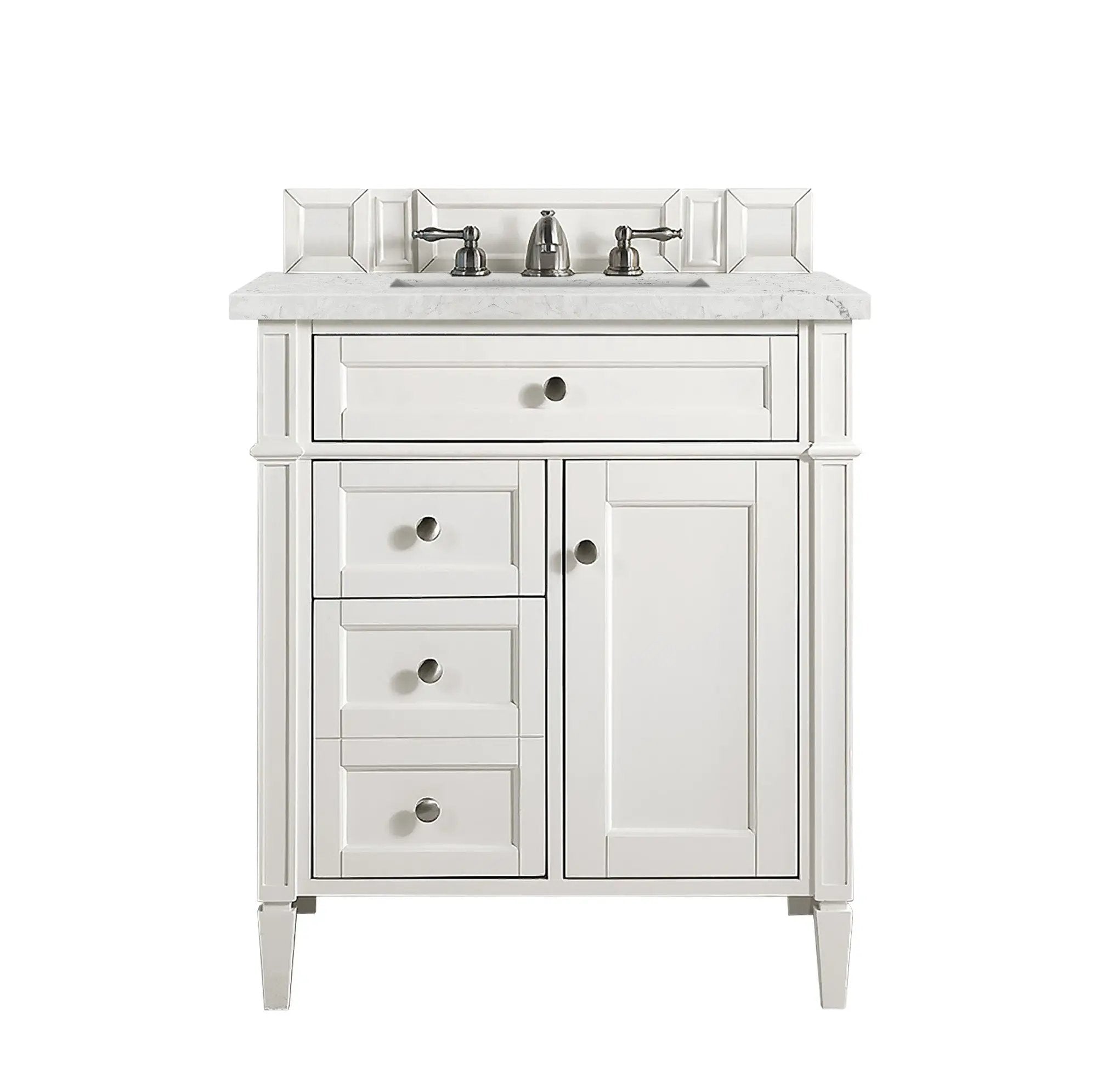 James Martin Brittany 30" Single Vanity Set - Bright White by James Martin Vanities