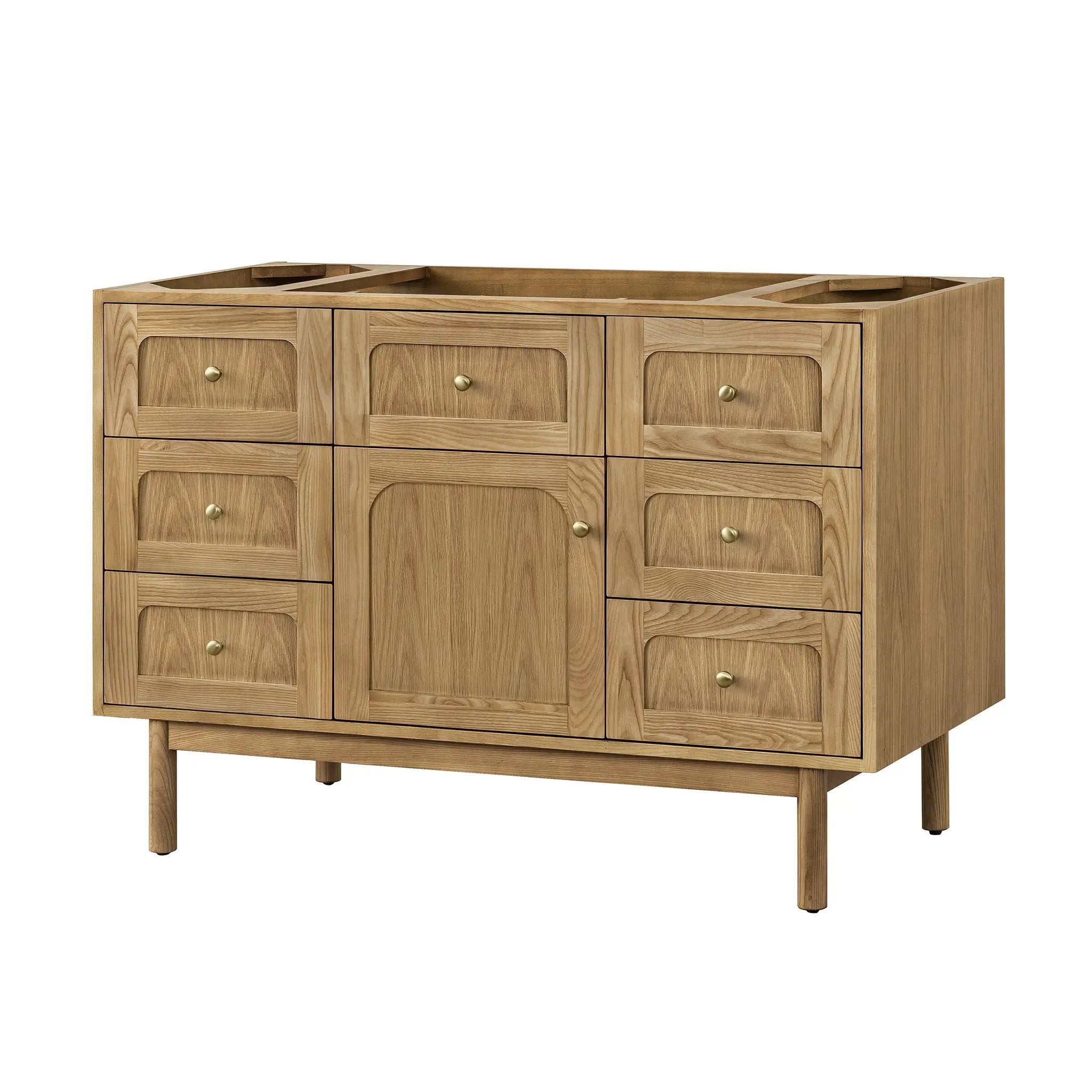 light natural oak vanity
