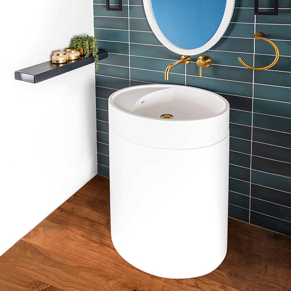 brushed gold towel ring