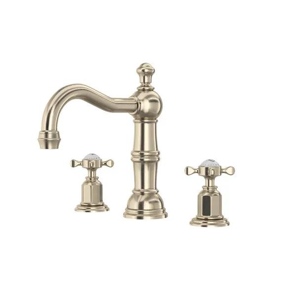 Rohl Perrin & Rowe Edwardian Widespread Lavatory Faucet with Column Spout by Rohl