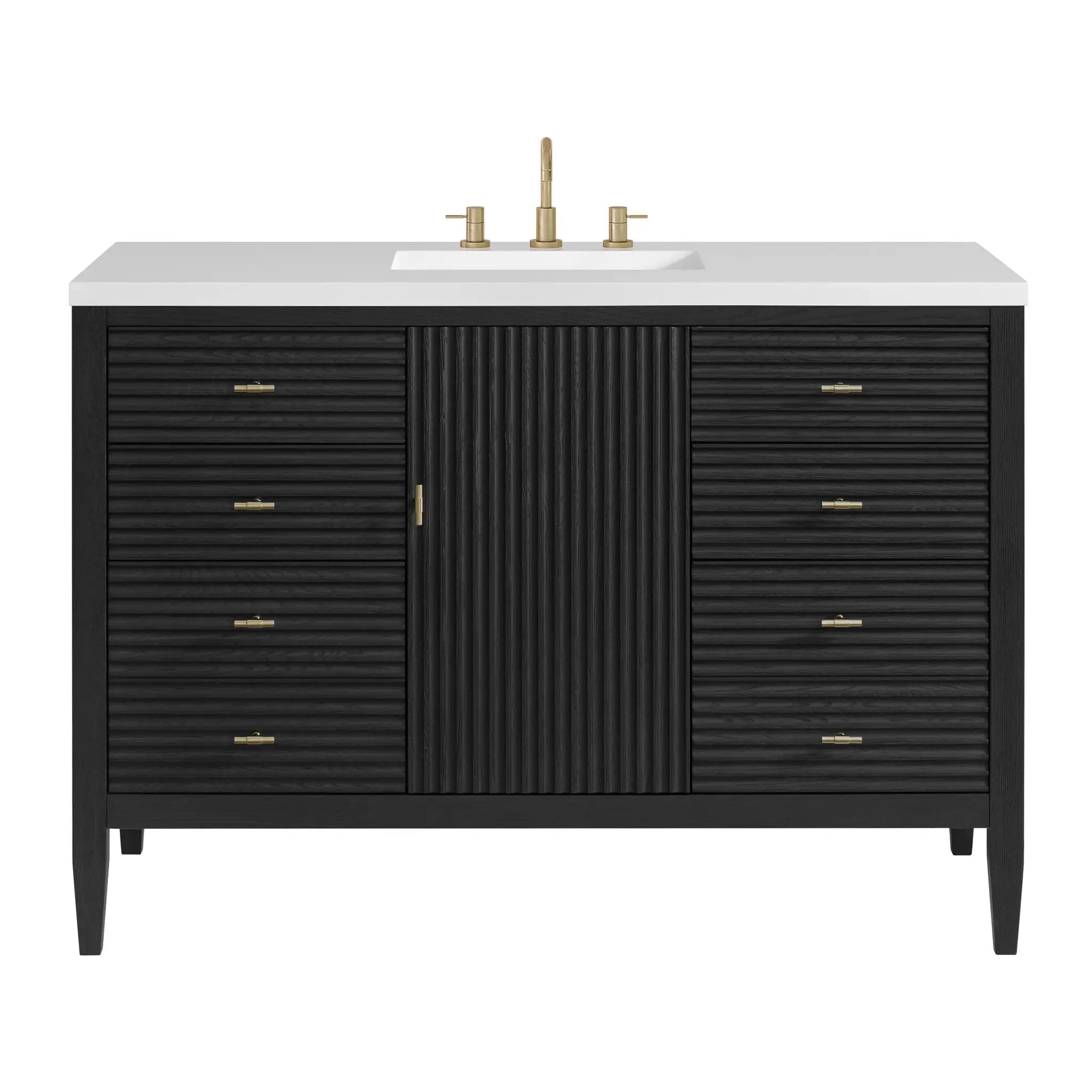 James Martin Myrrin 48" Single Vanity Set - Carbon Oak by James Martin Vanities
