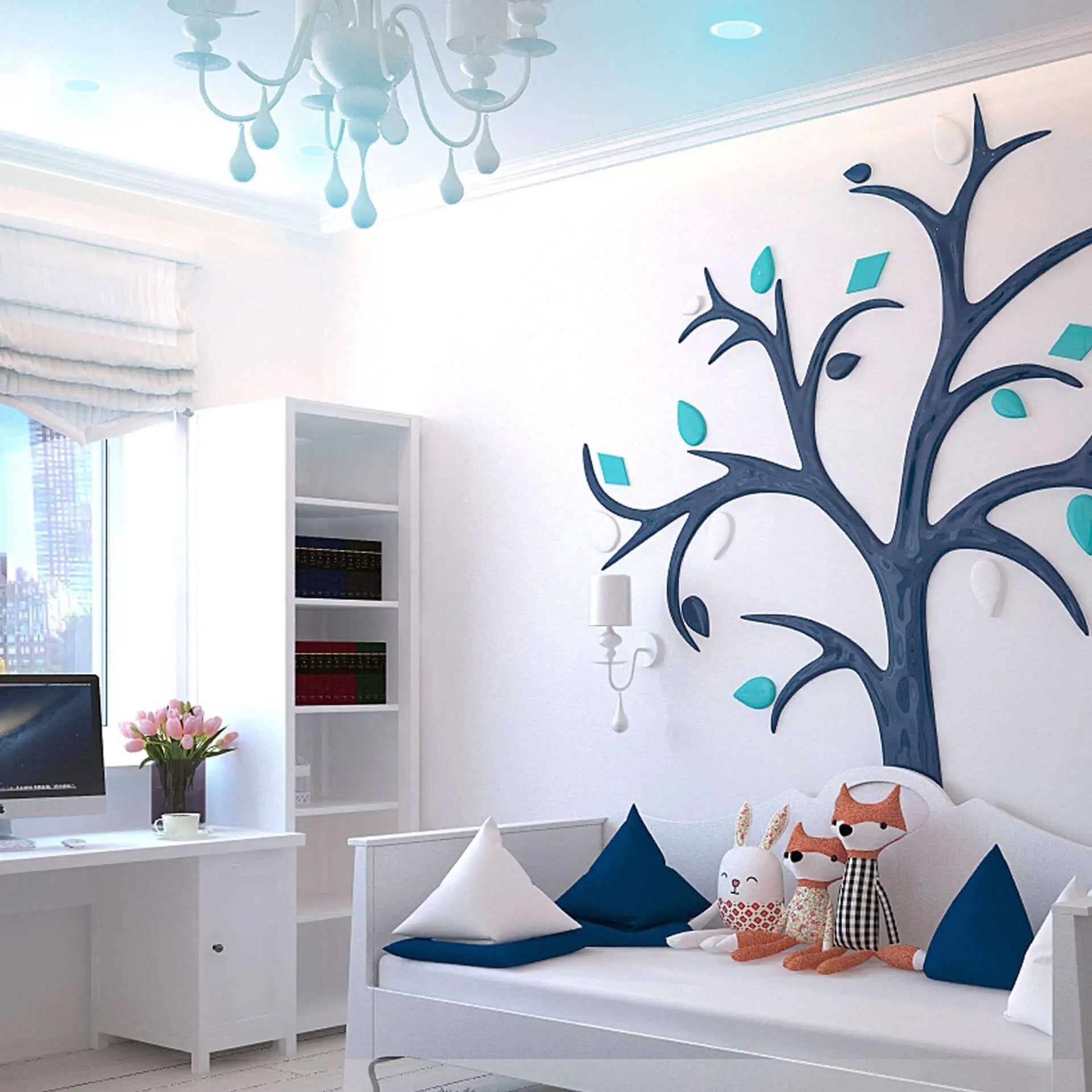 white panel light