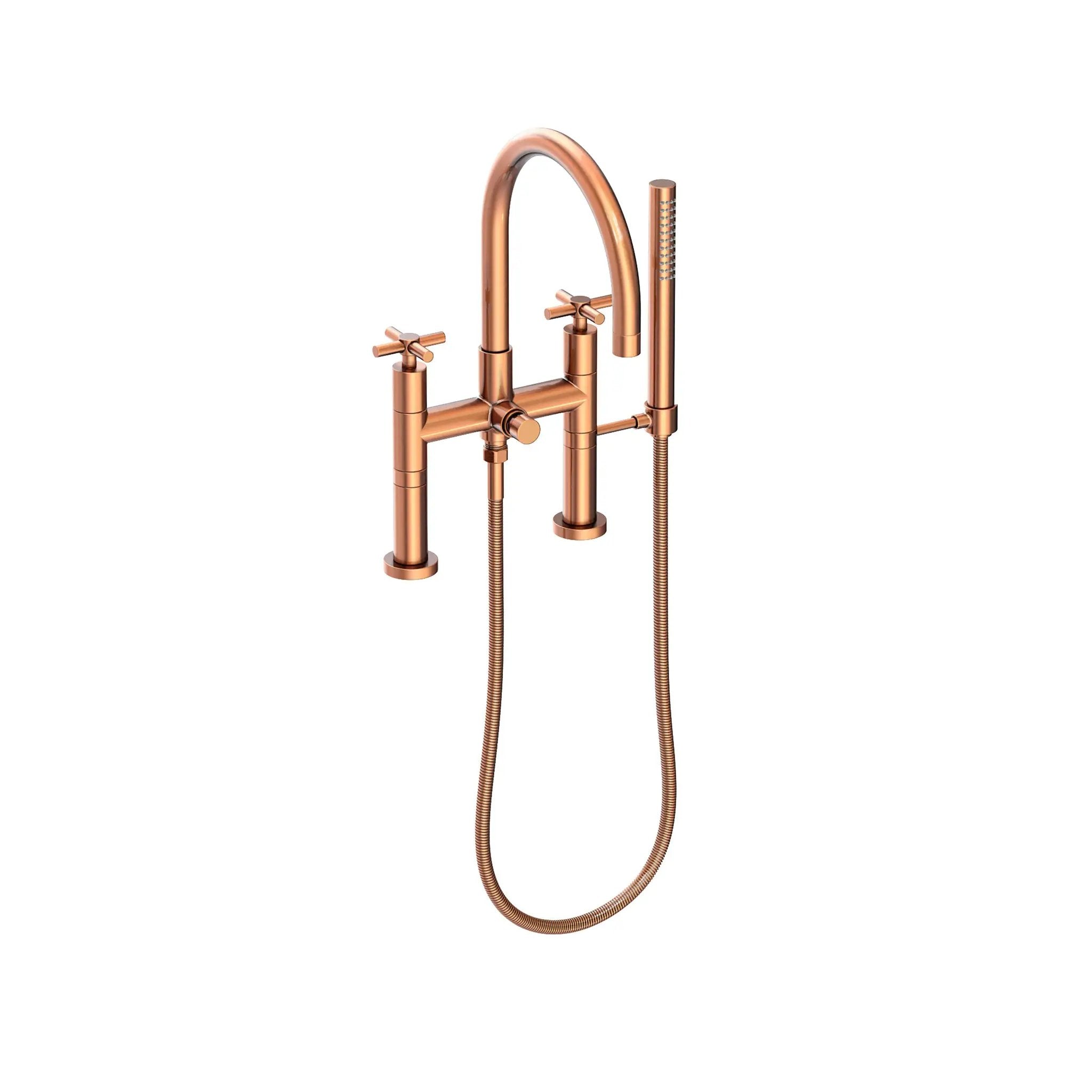 Newport Brass East Linear Exposed Tub & Hand Shower Set - Deck Mount by Newport Brass