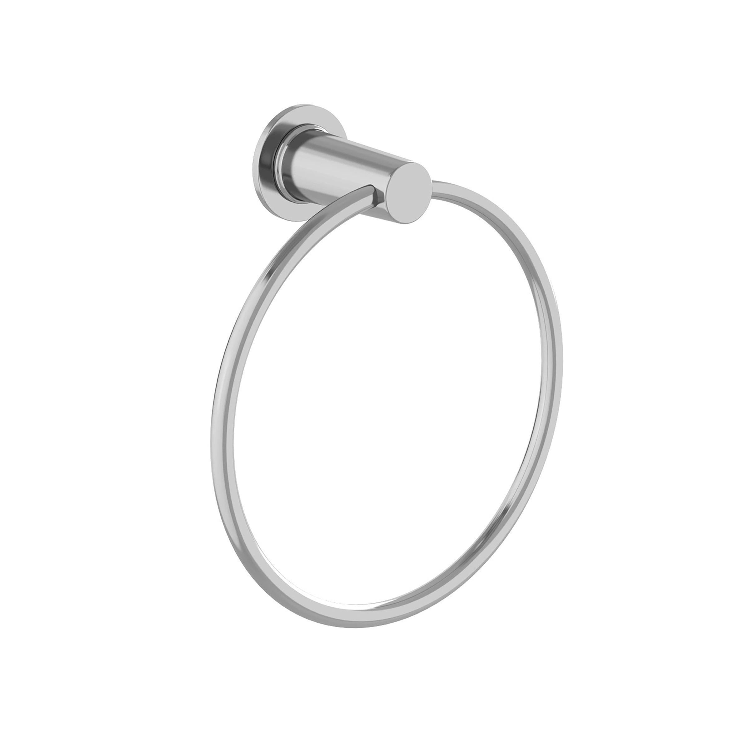 polished chrome towel ring
