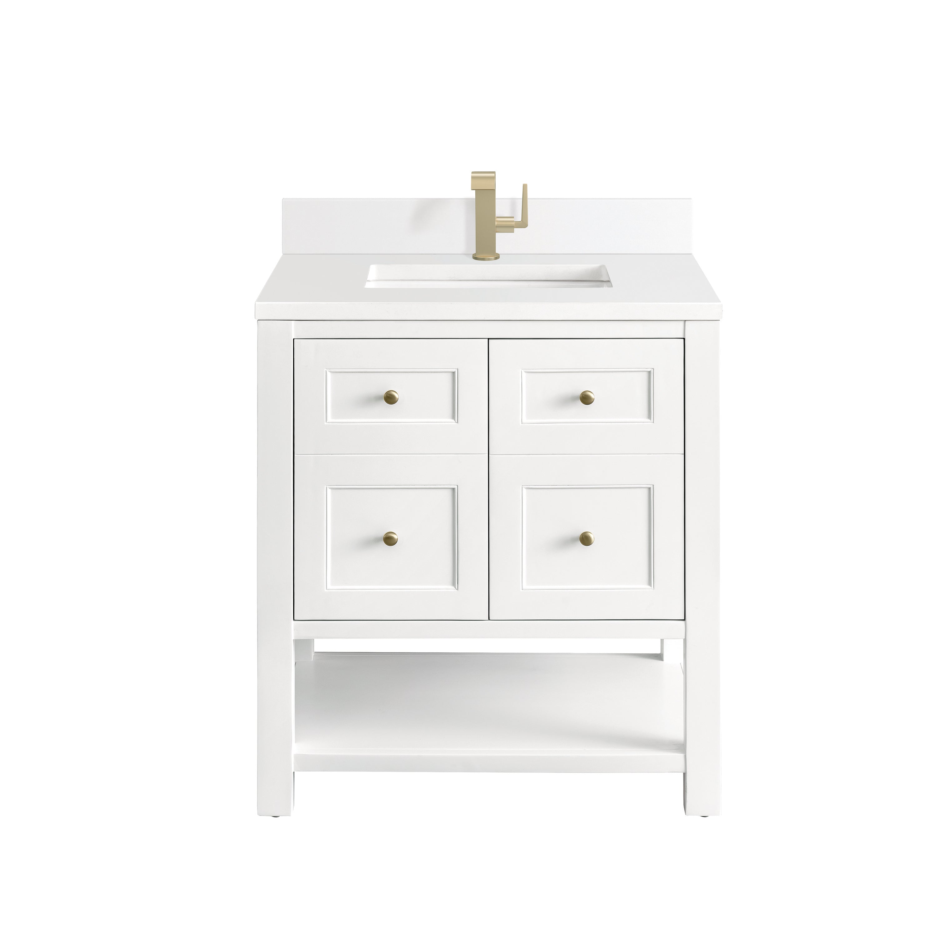 James Martin Vanities Breckenridge 30" Single Vanity - Bright White