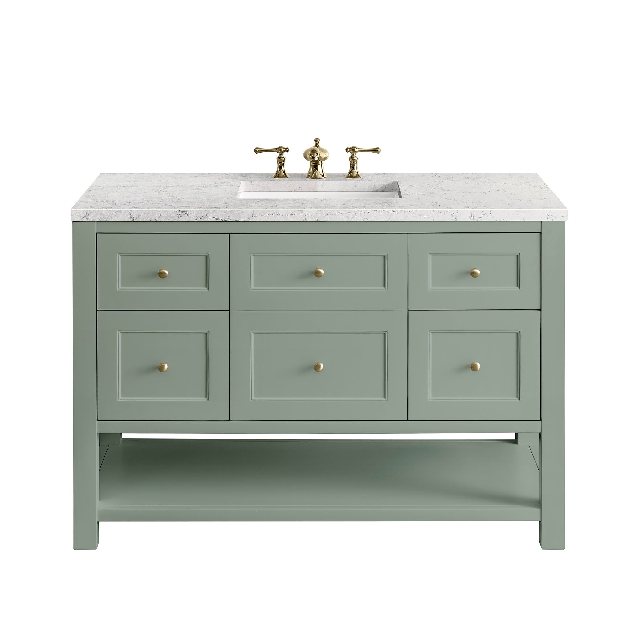 James Martin Vanities Breckenridge 48" Single Vanity - Smokey Celadon