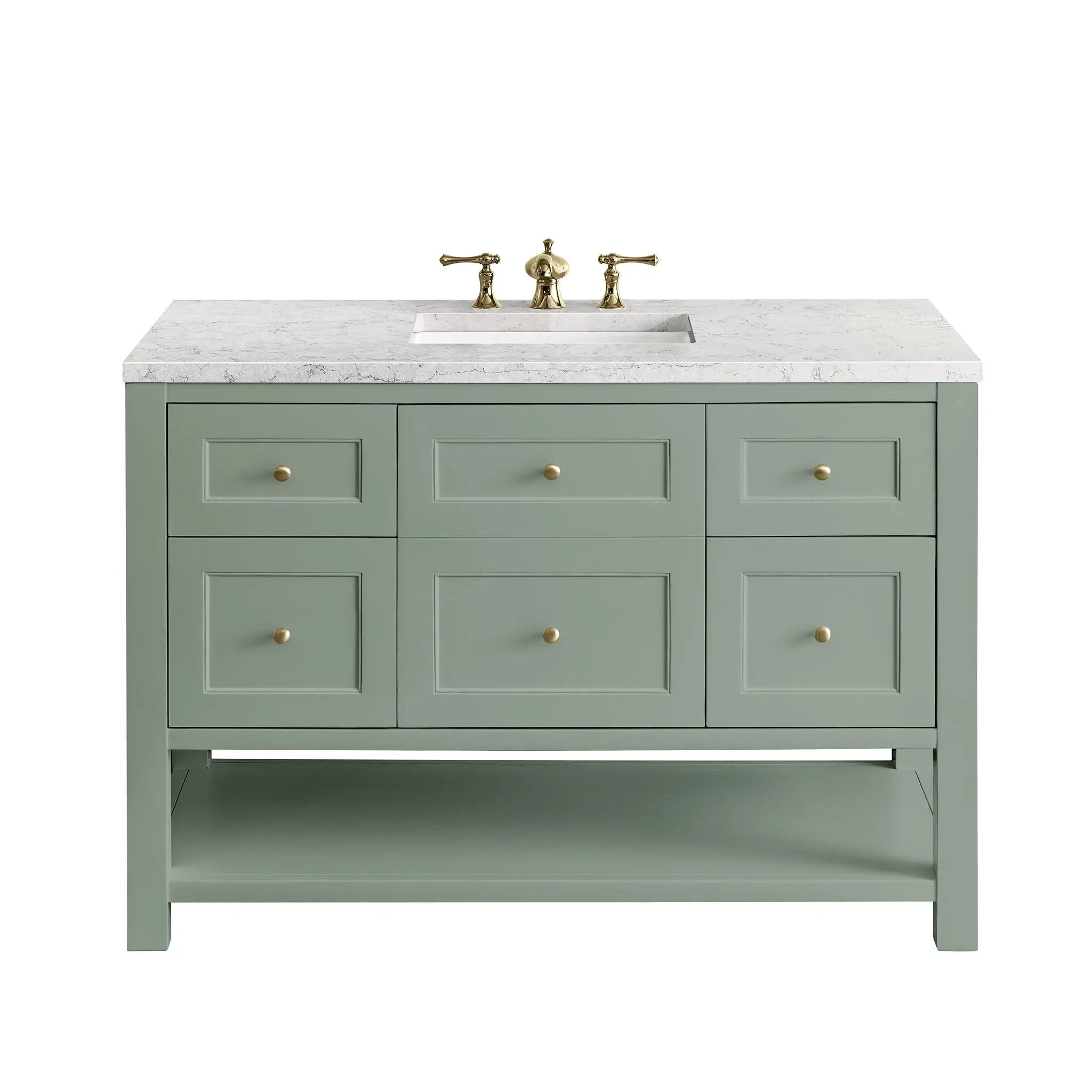 James Martin Breckenridge 48" Single Vanity Set - Smokey Celadon by James Martin Vanities