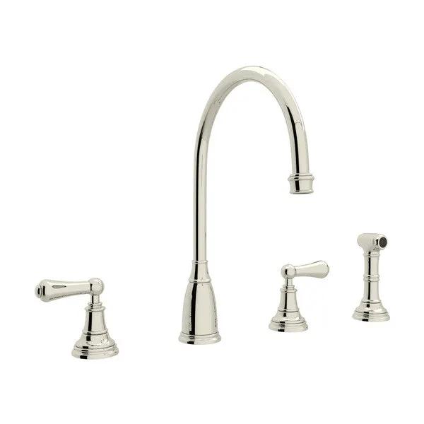 Rohl Georgian Era Two Handle Kitchen Faucet with Side Spray by Rohl