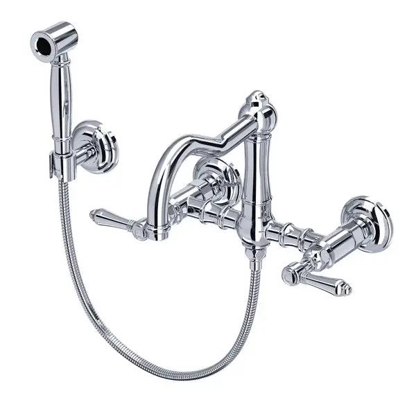 polished chrome kitchen faucet