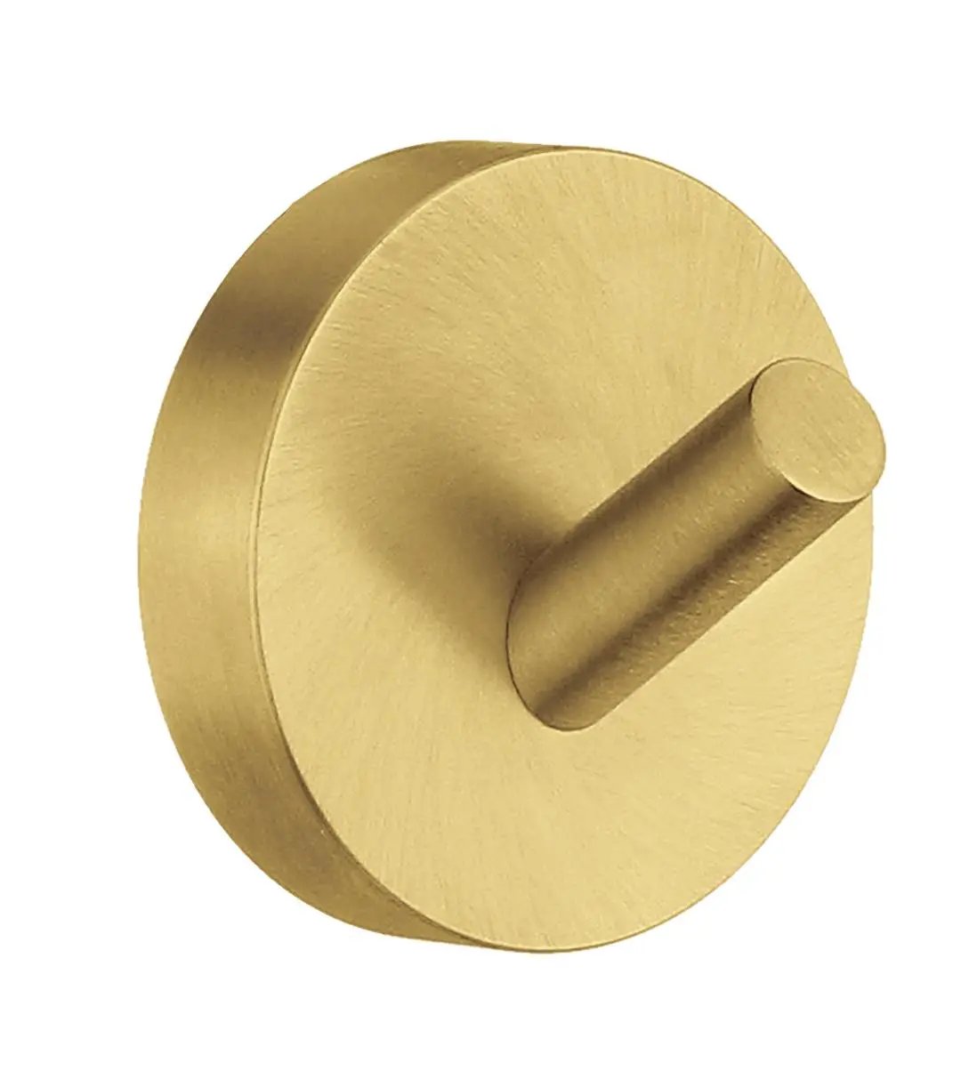 brushed brass towel hook
