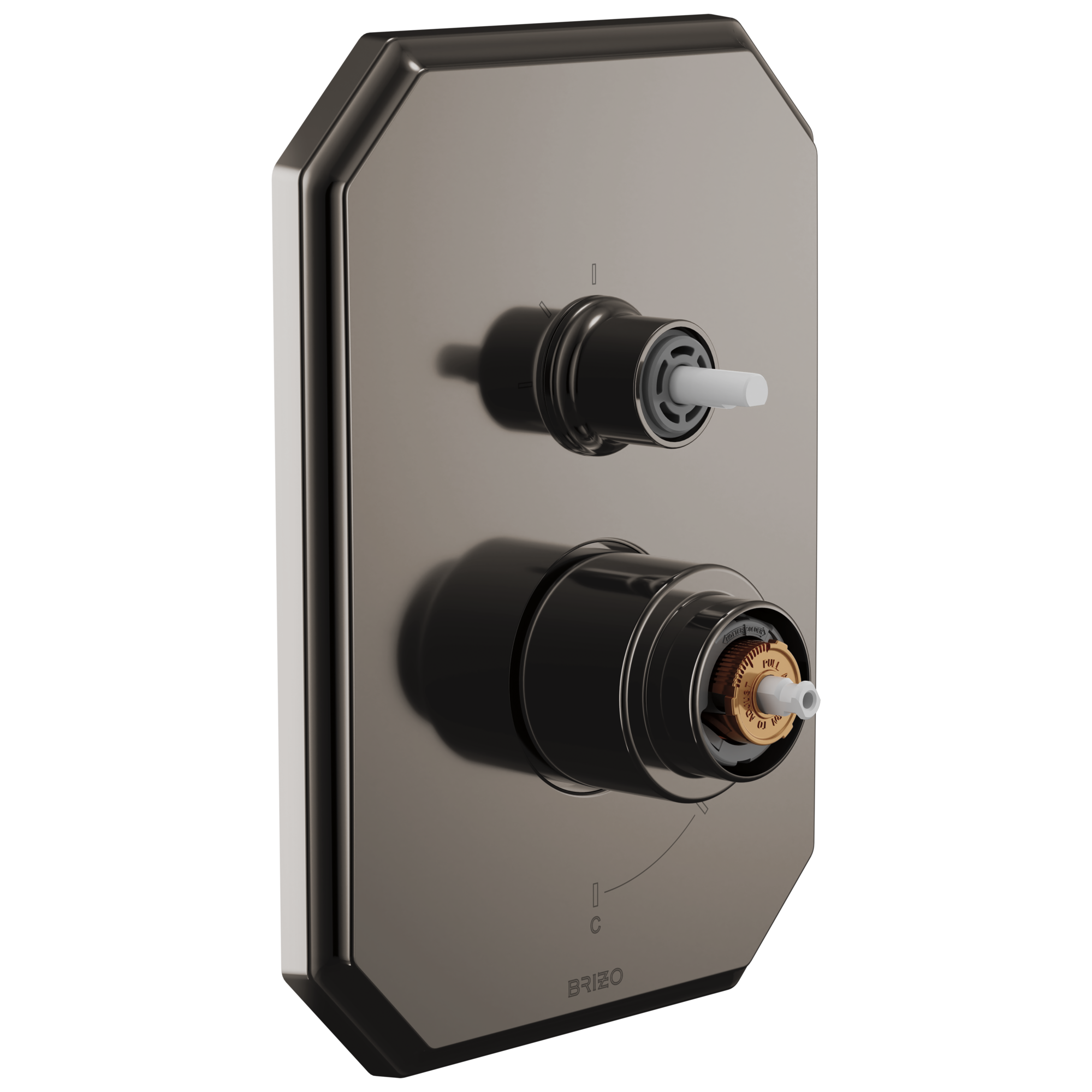 Brizo Beauclere Pressure Balance Valve with Integrated 3-Function Diverter Trim - Less Handles by Brizo
