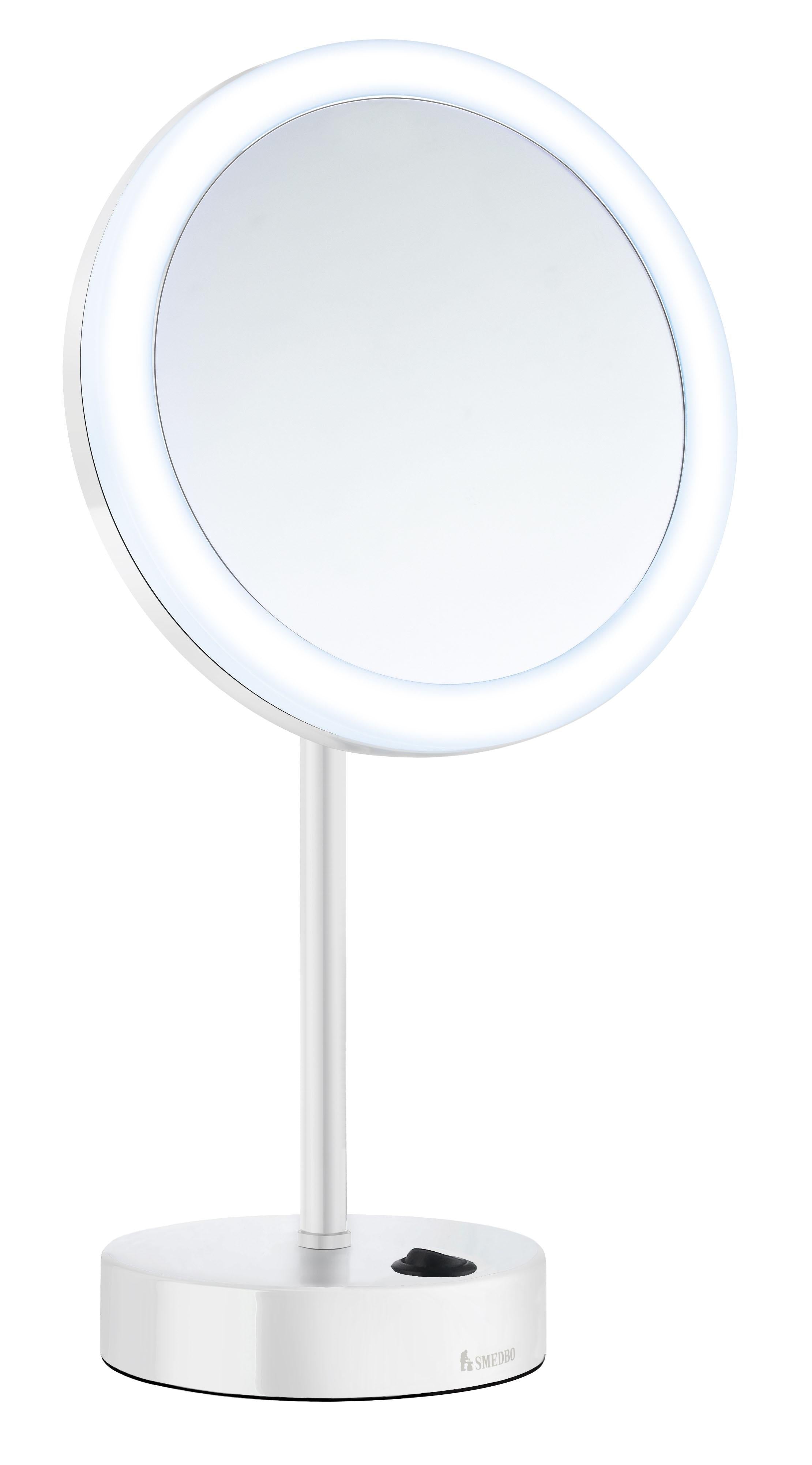 white make-up mirror
