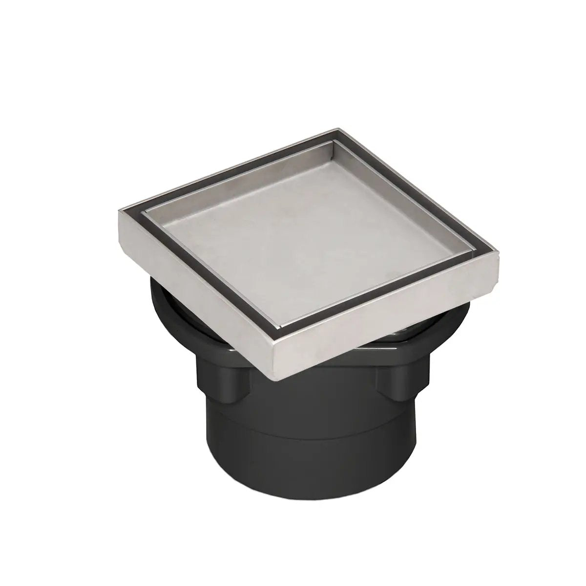 Infinity Drain 4 x 4 Tile Drain Strainer with ABS Drain Body, 2" Outlet by Infinity Drain