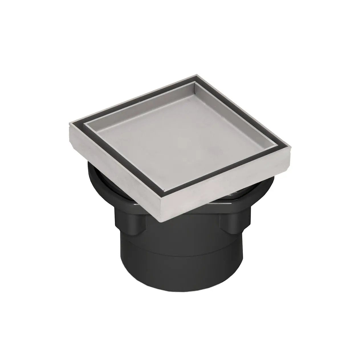 Infinity Drain 4 x 4 Tile Drain Strainer with ABS Drain Body, 2" Outlet by Infinity Drain