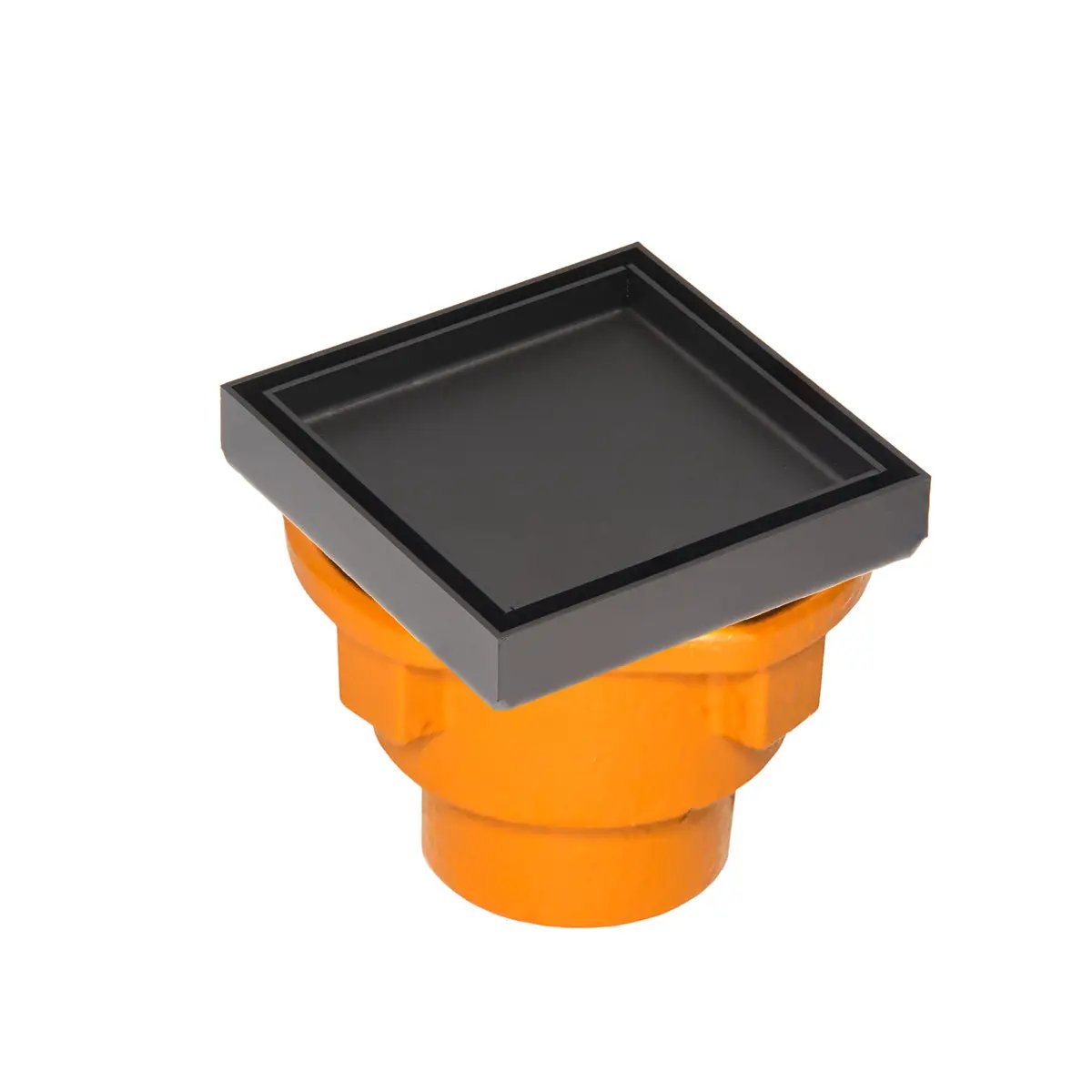Infinity Drain 4 x 4 Tile Drain Strainer with Cast Iron Drain Body, 2" Outlet by Infinity Drain