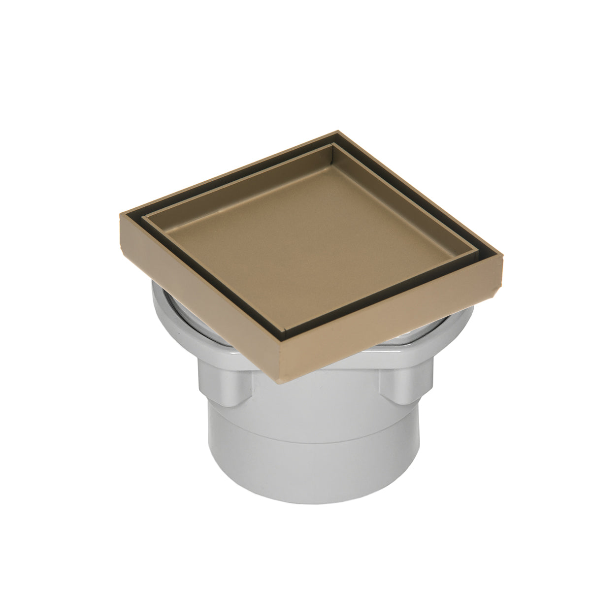 Infinity Drain 4 x 4 Tile Drain Strainer with PVC Drain Body, 2" Outlet by Infinity Drain