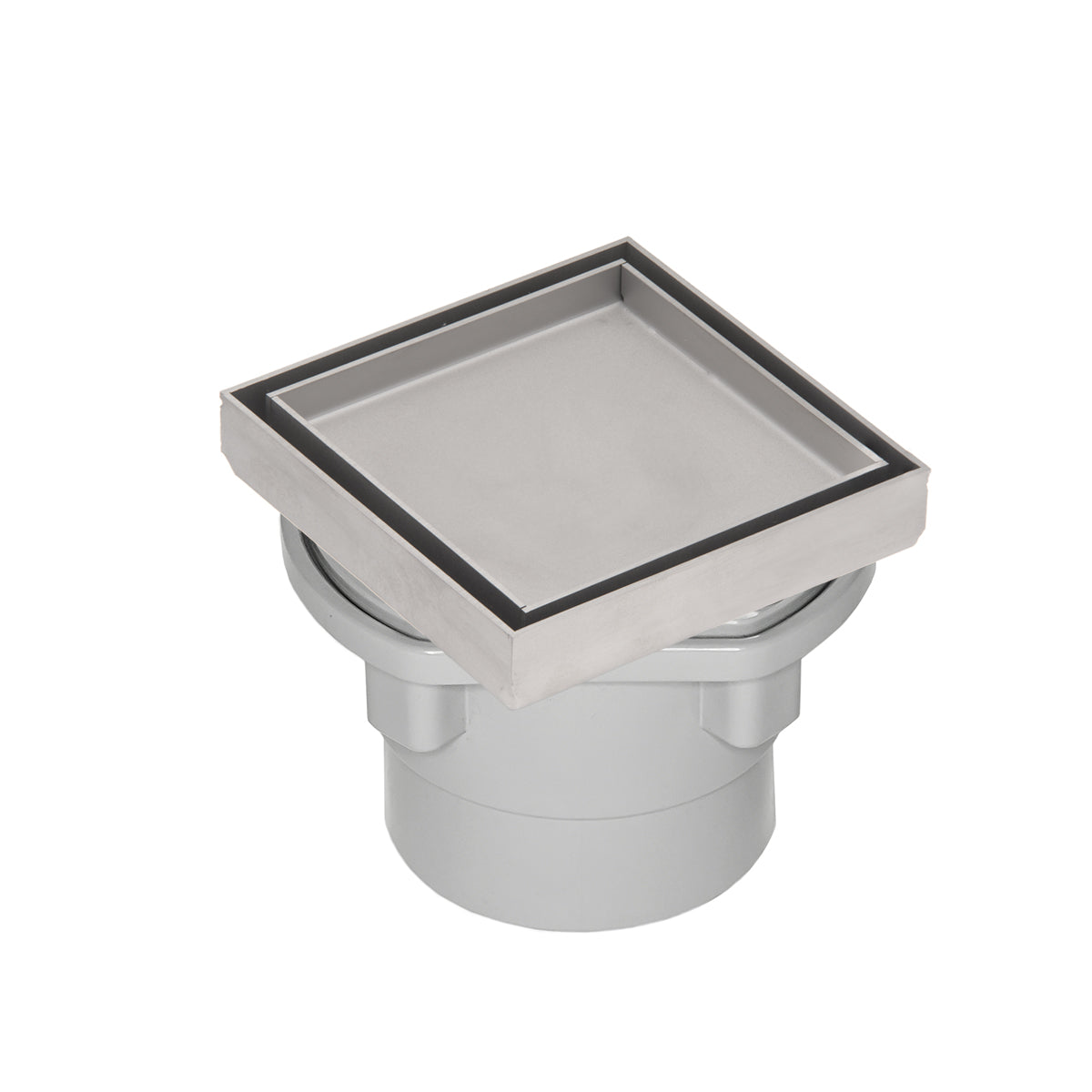 Infinity Drain 4 x 4 Tile Drain Strainer with PVC Drain Body, 2" Outlet by Infinity Drain