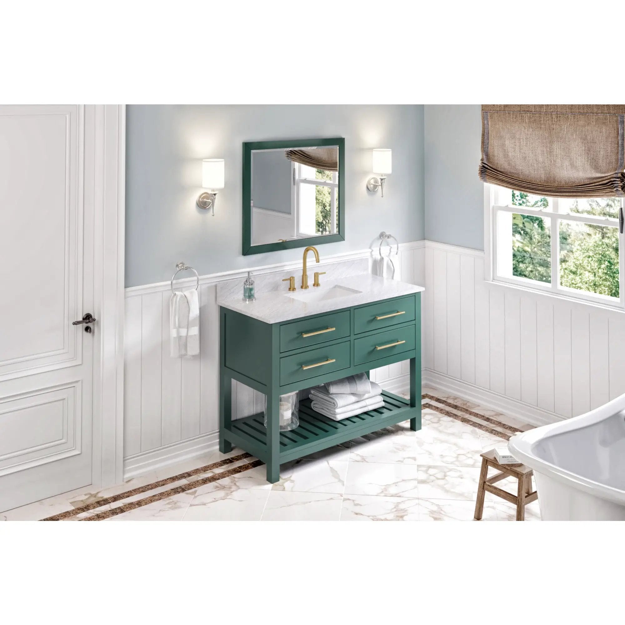 Jeffrey Alexander Cade 33" W x 1" D x 28" H Mirror by Jeffrey Alexander