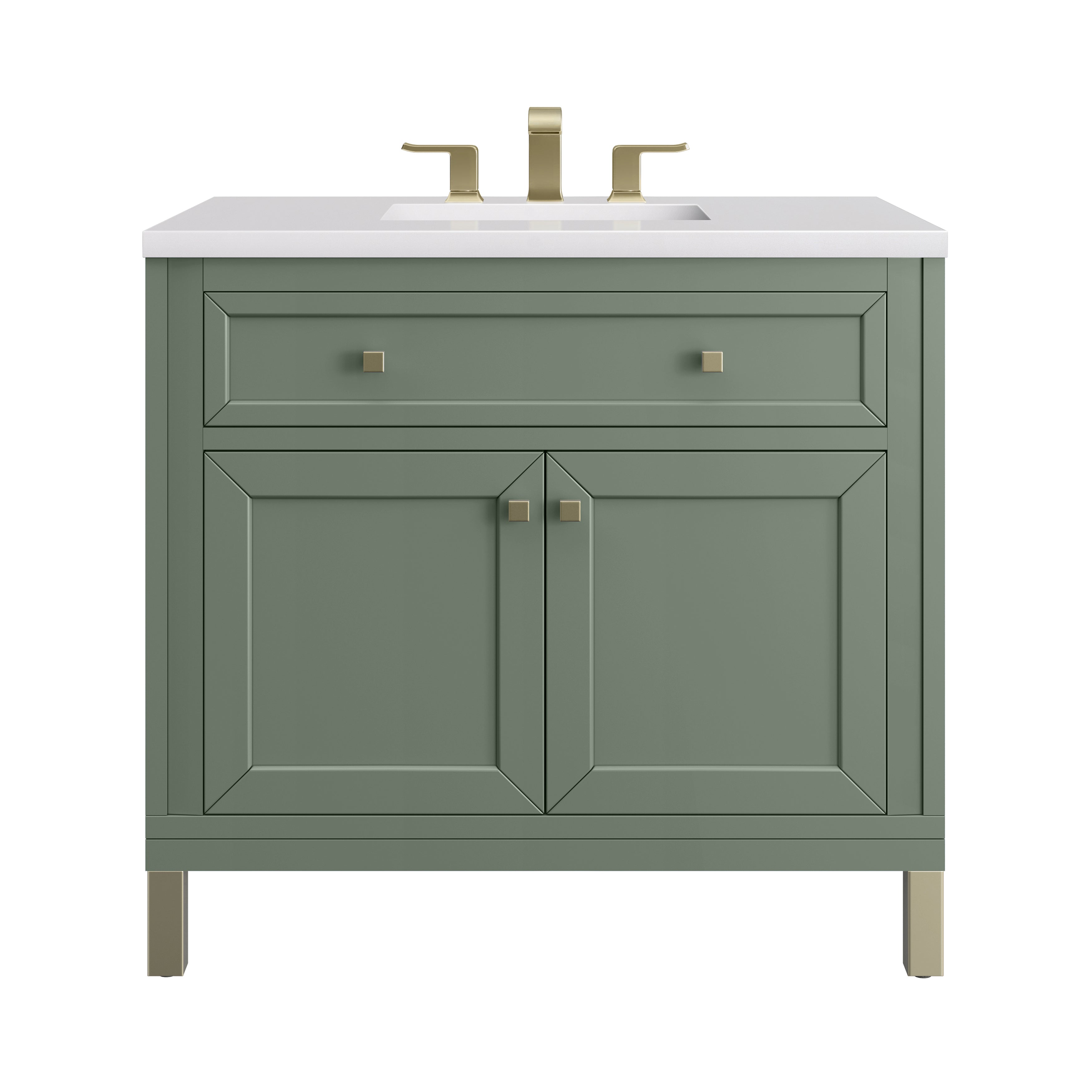 James Martin Vanities Chicago 36" Single Vanity - Smokey Celadon