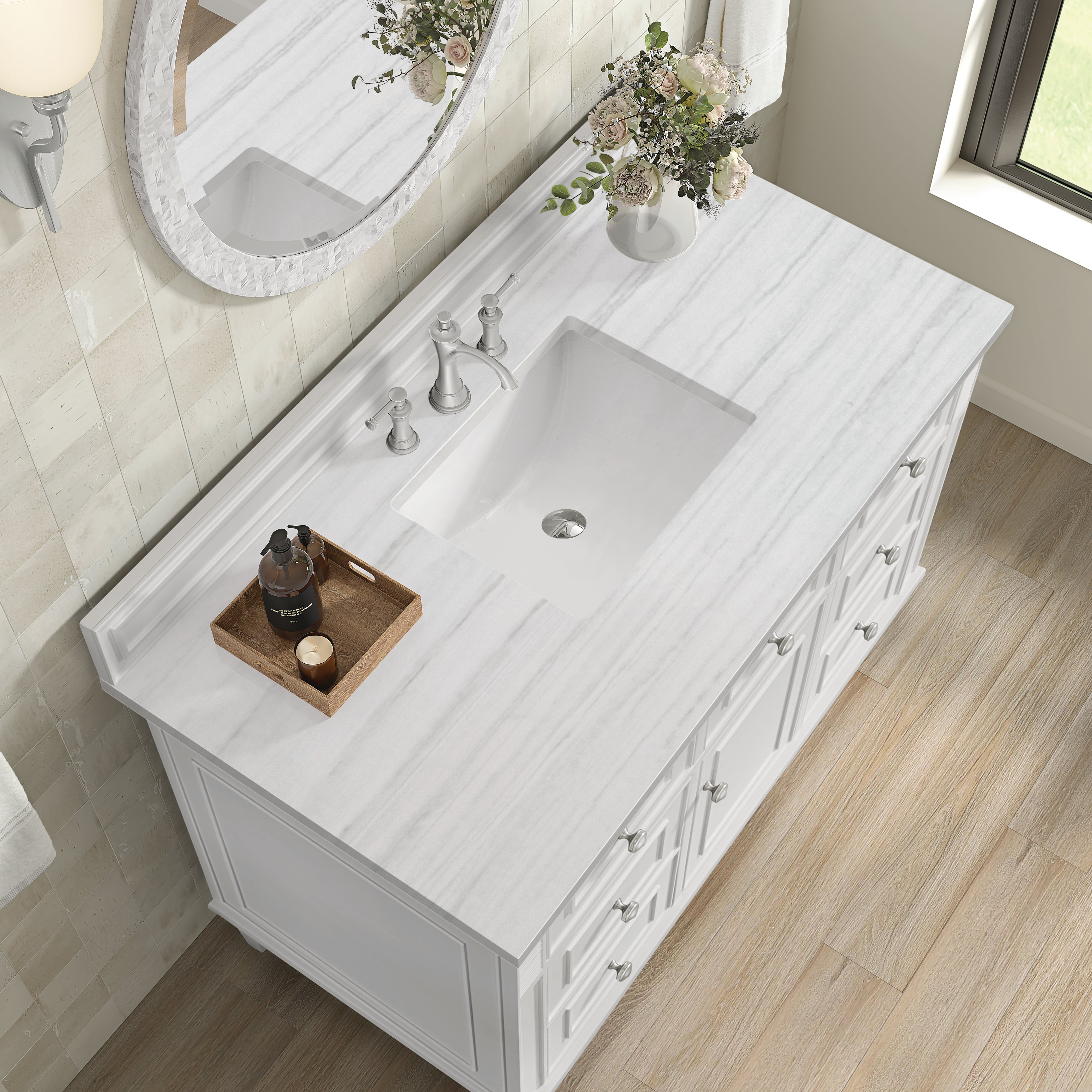 arctic fall solid surface top vanity