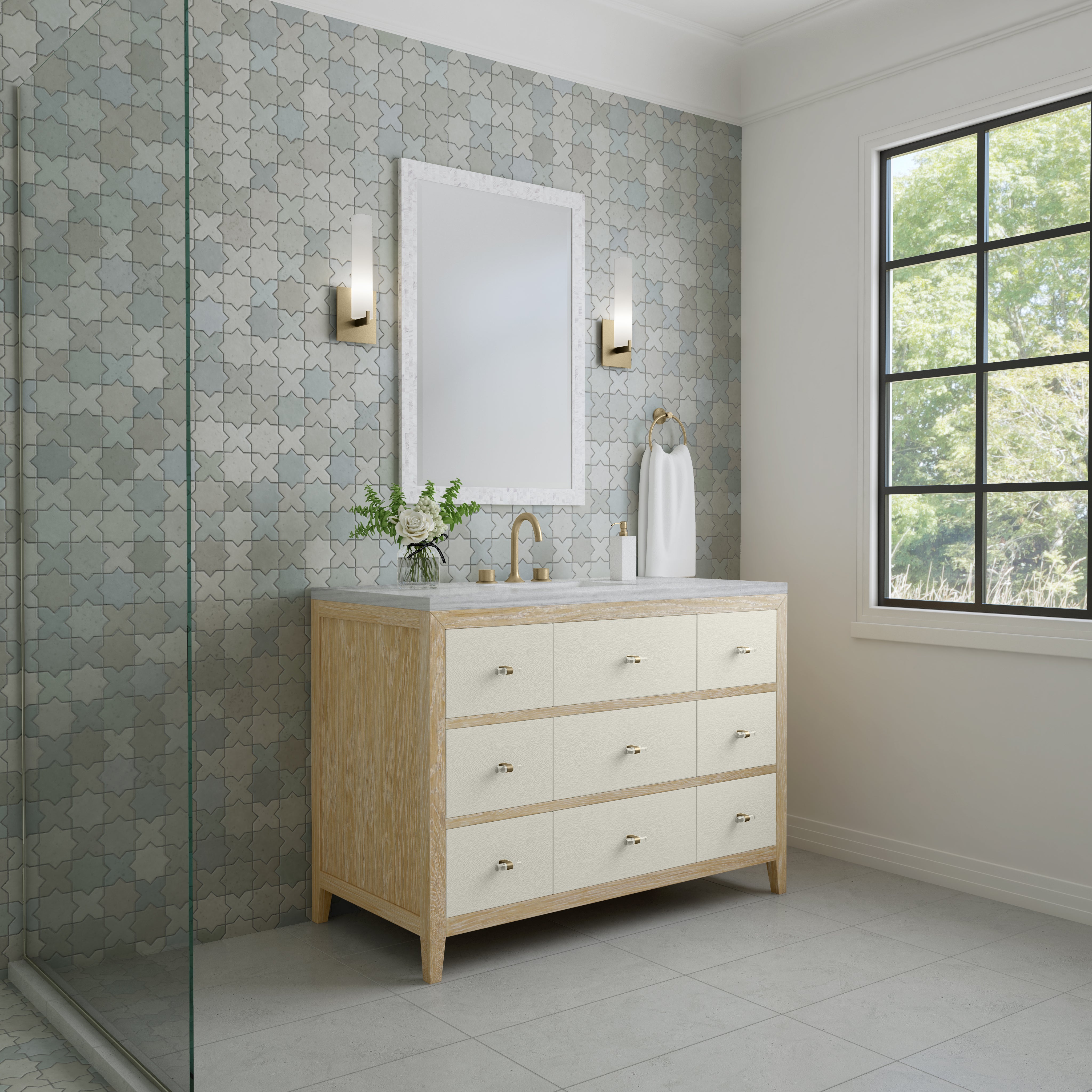 arctic fall solid surface top vanity