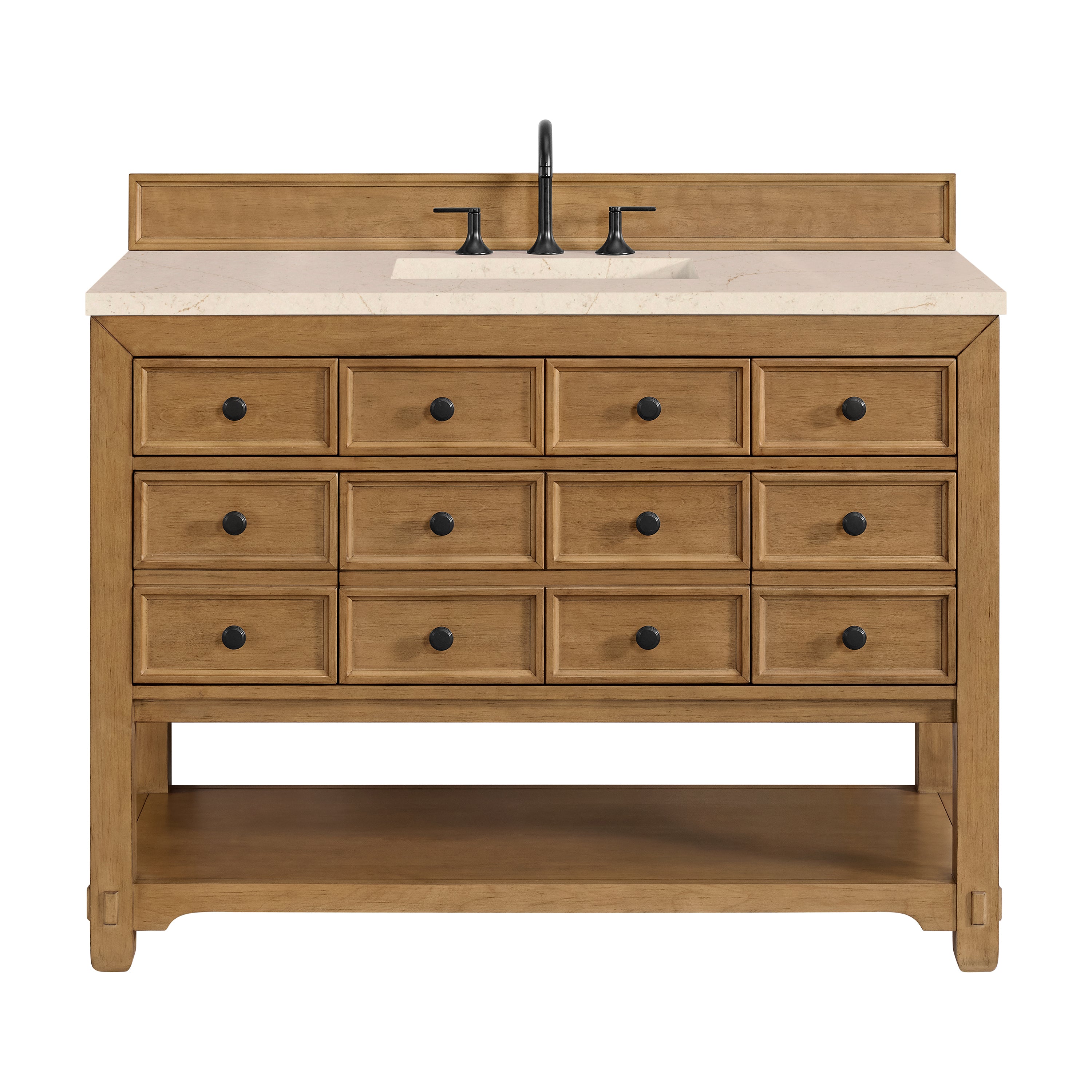 James Martin Vanities Malibu 48" Single Vanity - Amber Birch