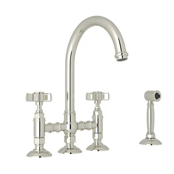 Rohl San Julio Bridge Kitchen Faucet with Side Spray by Rohl