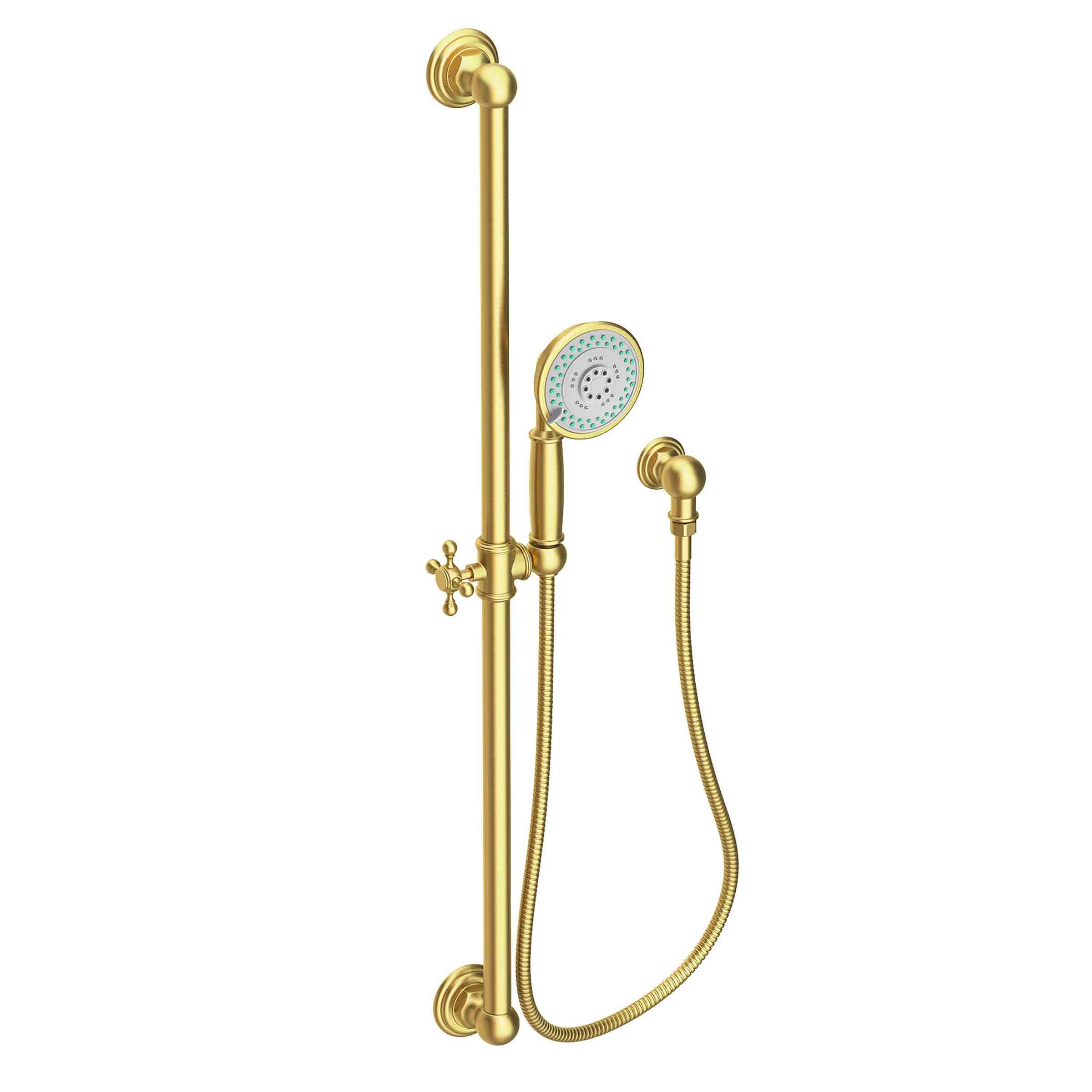 Newport Brass Tub & Shower Slide Bar with Multifunction Hand Shower Set
