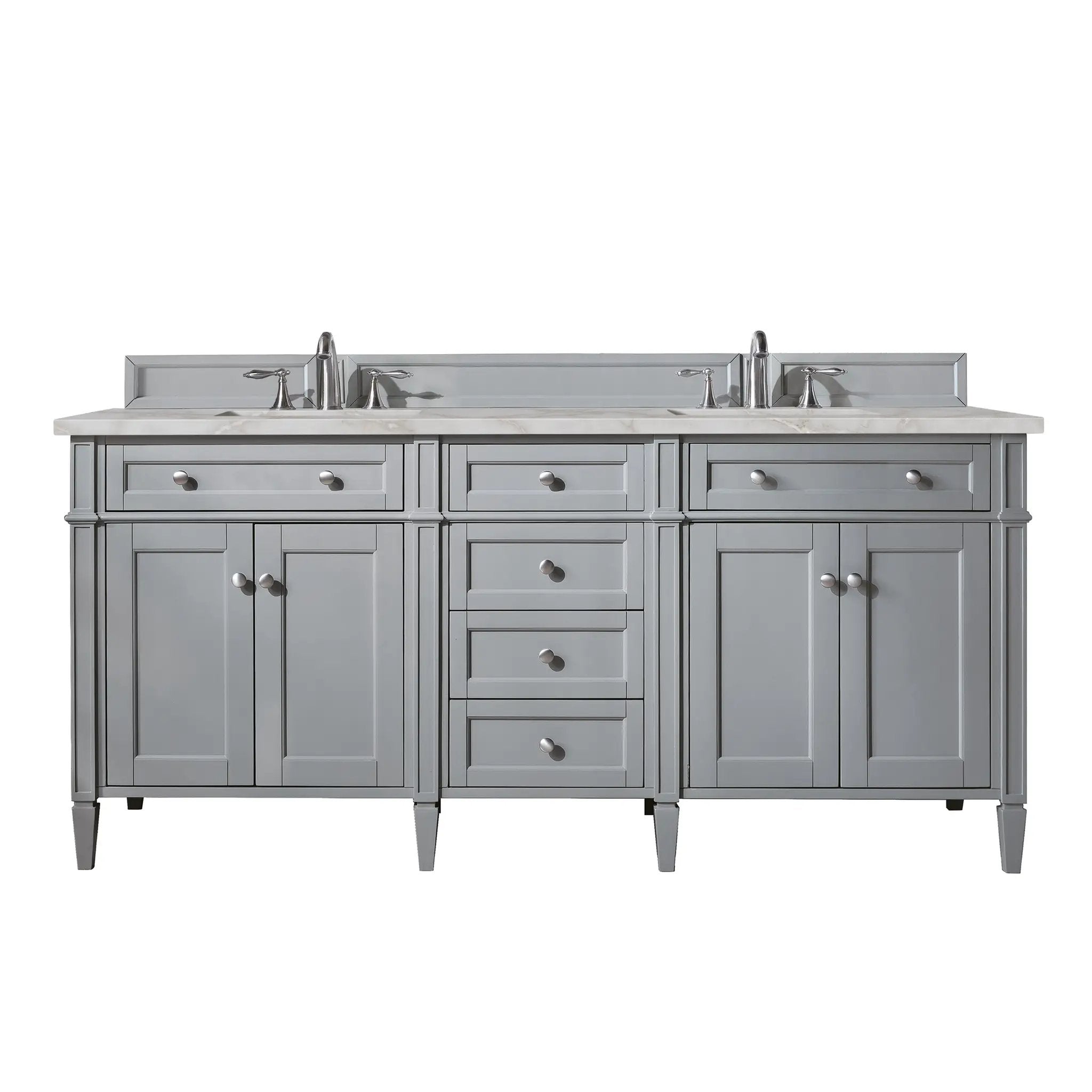 James Martin Brittany 72" Double Vanity Set - Urban Gray by James Martin Vanities
