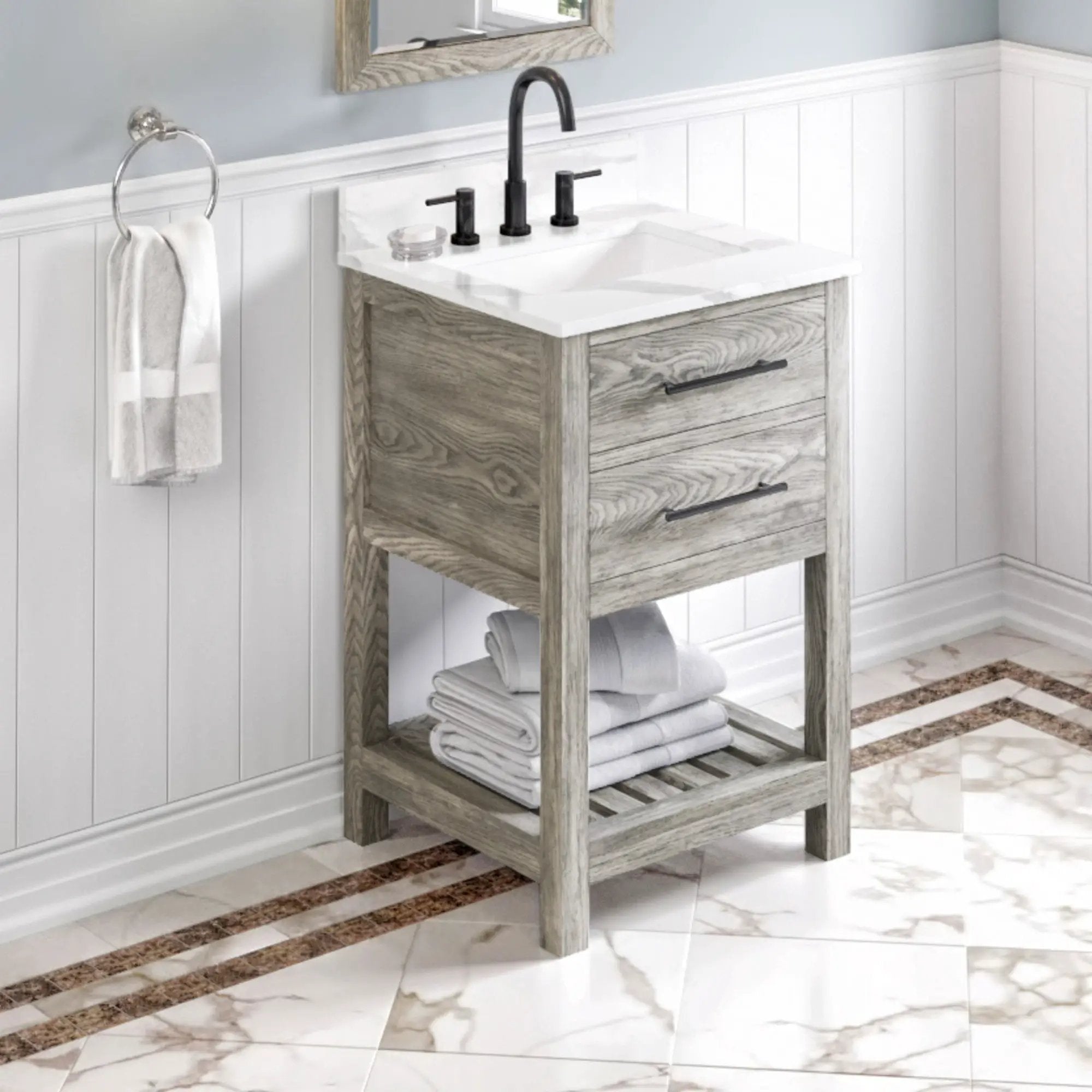 Jeffrey Alexander 24" Wavecrest Vanity Set by Jeffrey Alexander